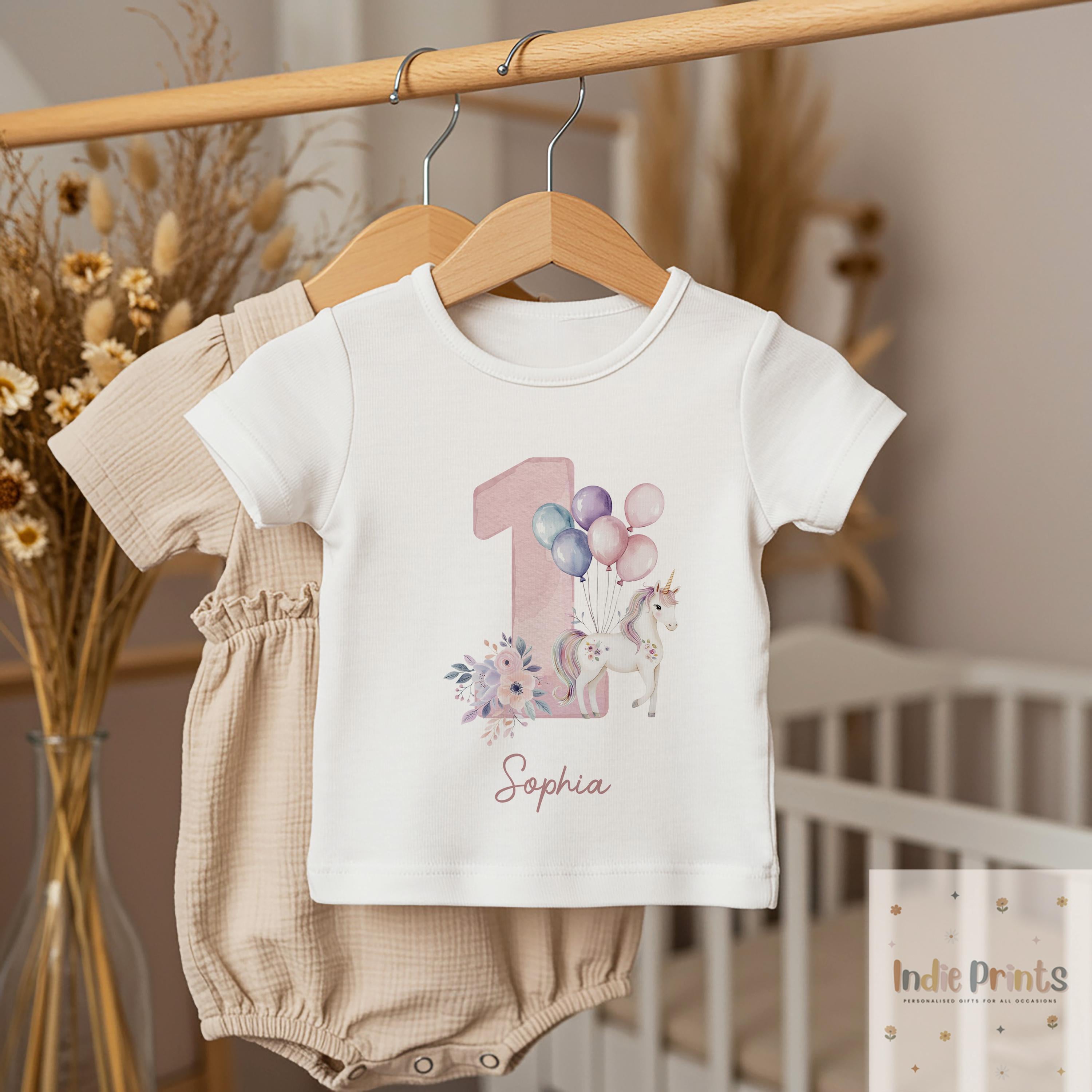 Personalised Girls’ Birthday Pyjamas & T-Shirt