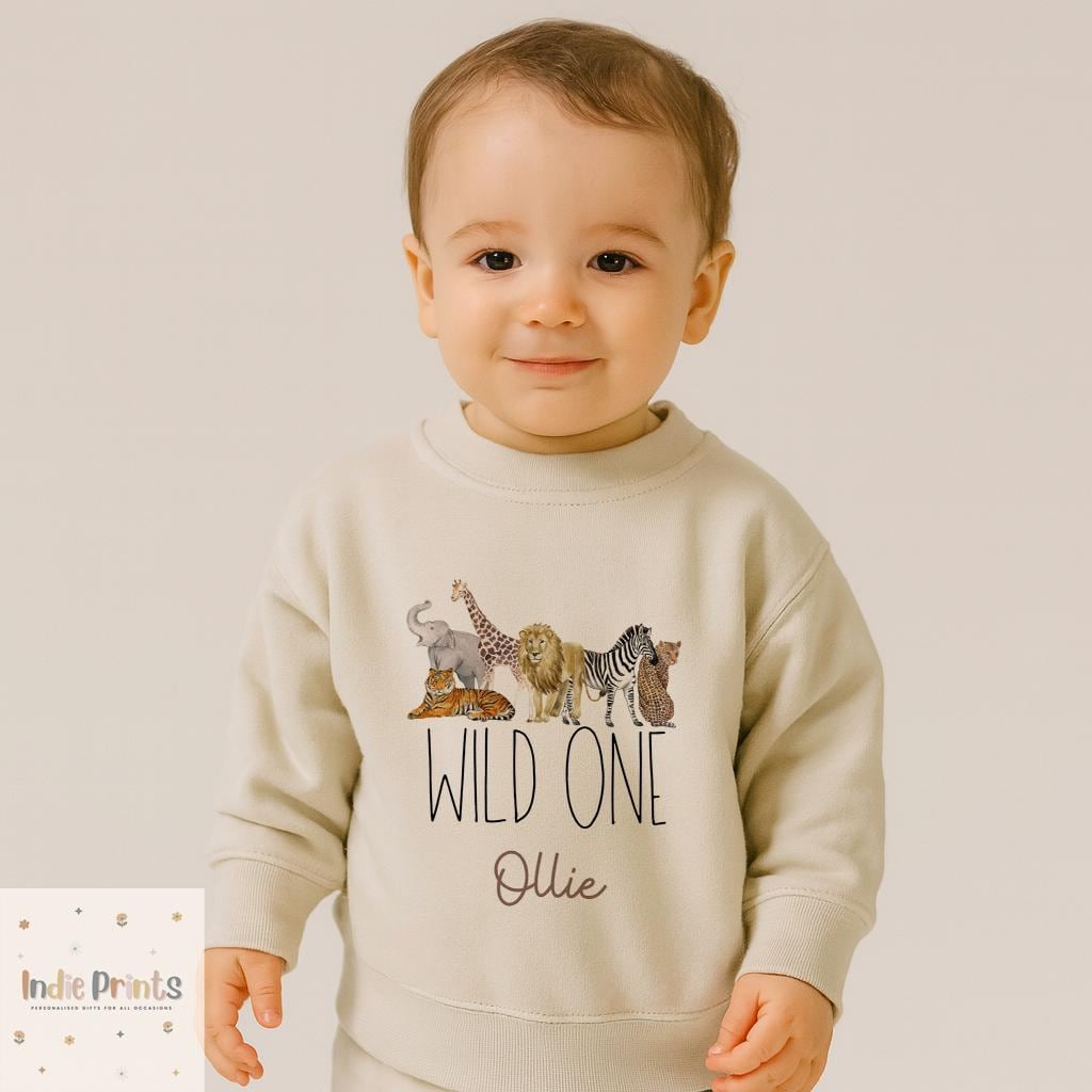 Personalised Safari First Birthday T-Shirt & Sweatshirt