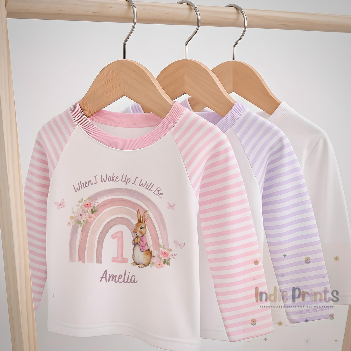 Personalised Girls’ First Birthday Pyjamas and Outfit