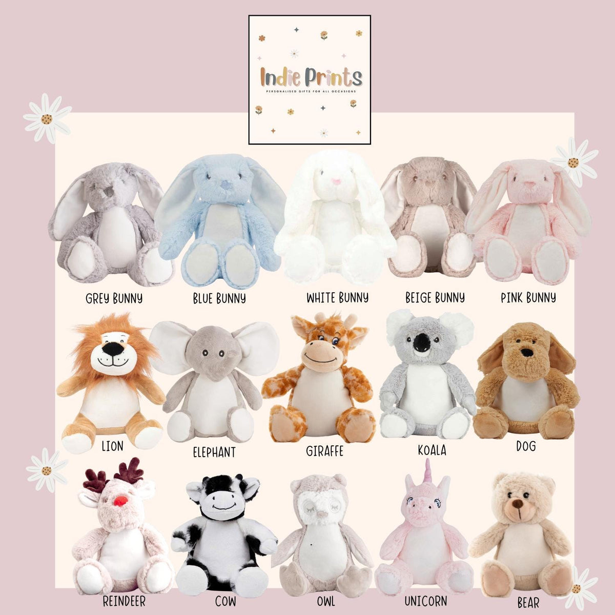 Personalised Big & Little Brother Soft Toys