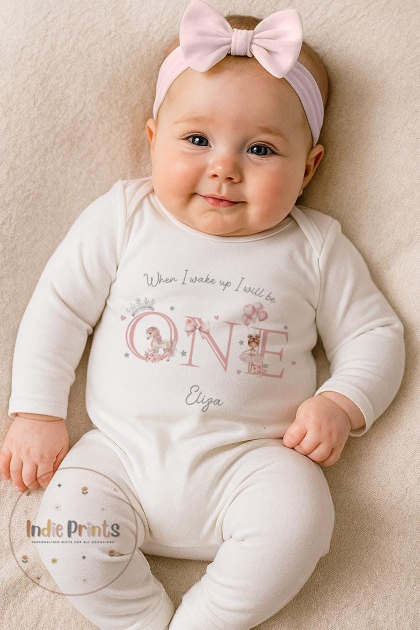Personalised Girls’ First Birthday Pyjamas & Outfit