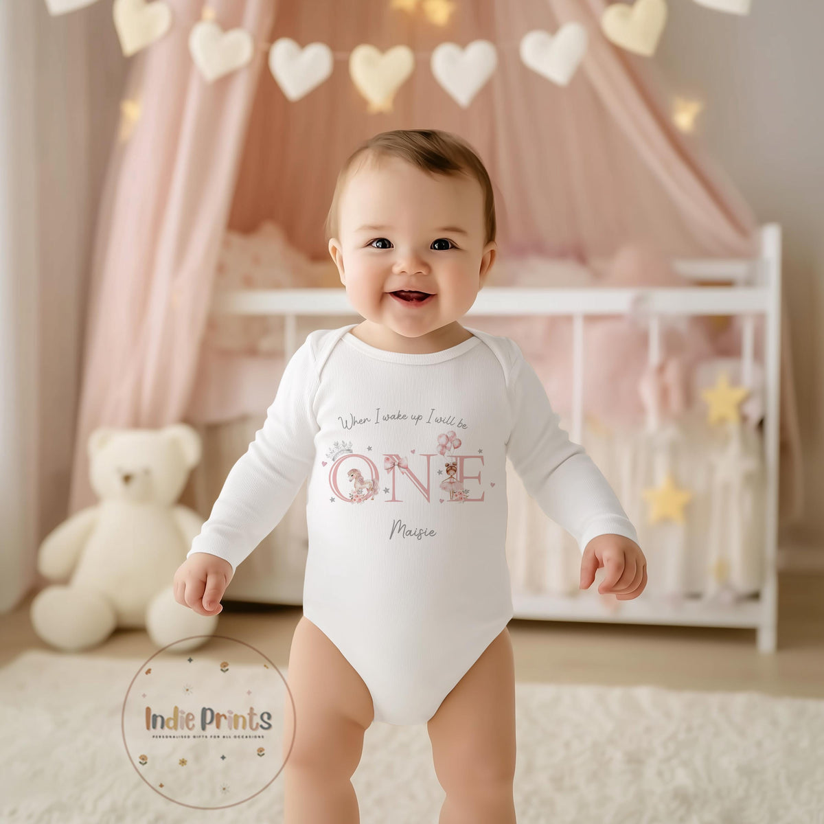Personalised Girls’ First Birthday Pyjamas & Outfit
