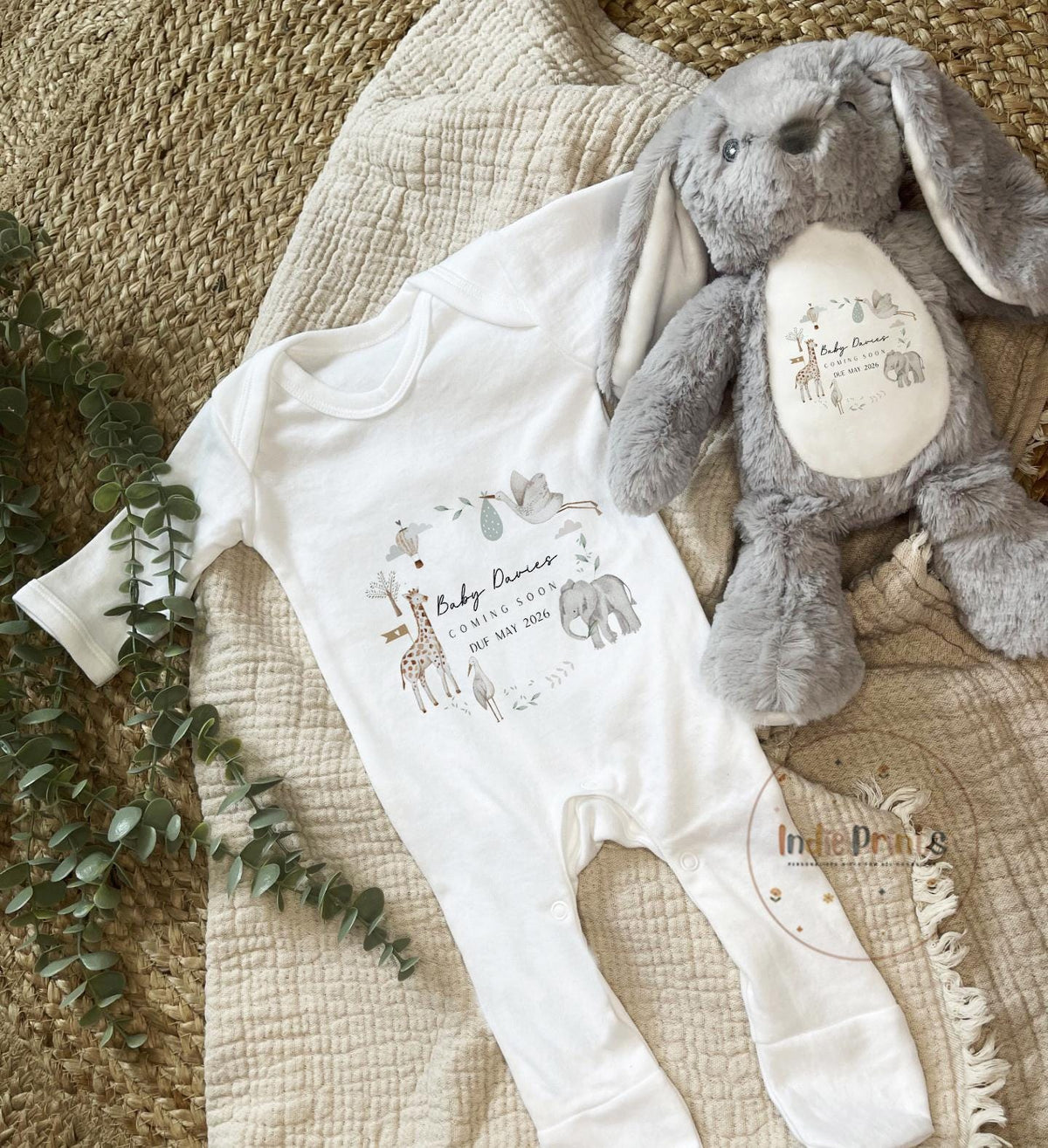 Personalised Pregnancy Announcement Baby Outfit