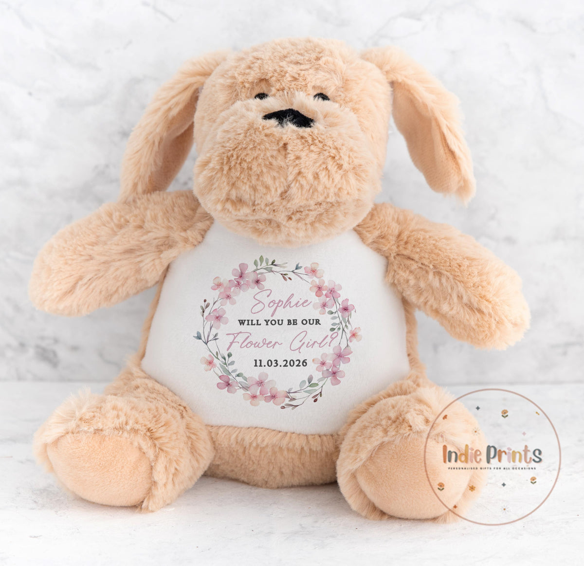 Personalised Page Boy & Flower Girl Proposal Soft Toy