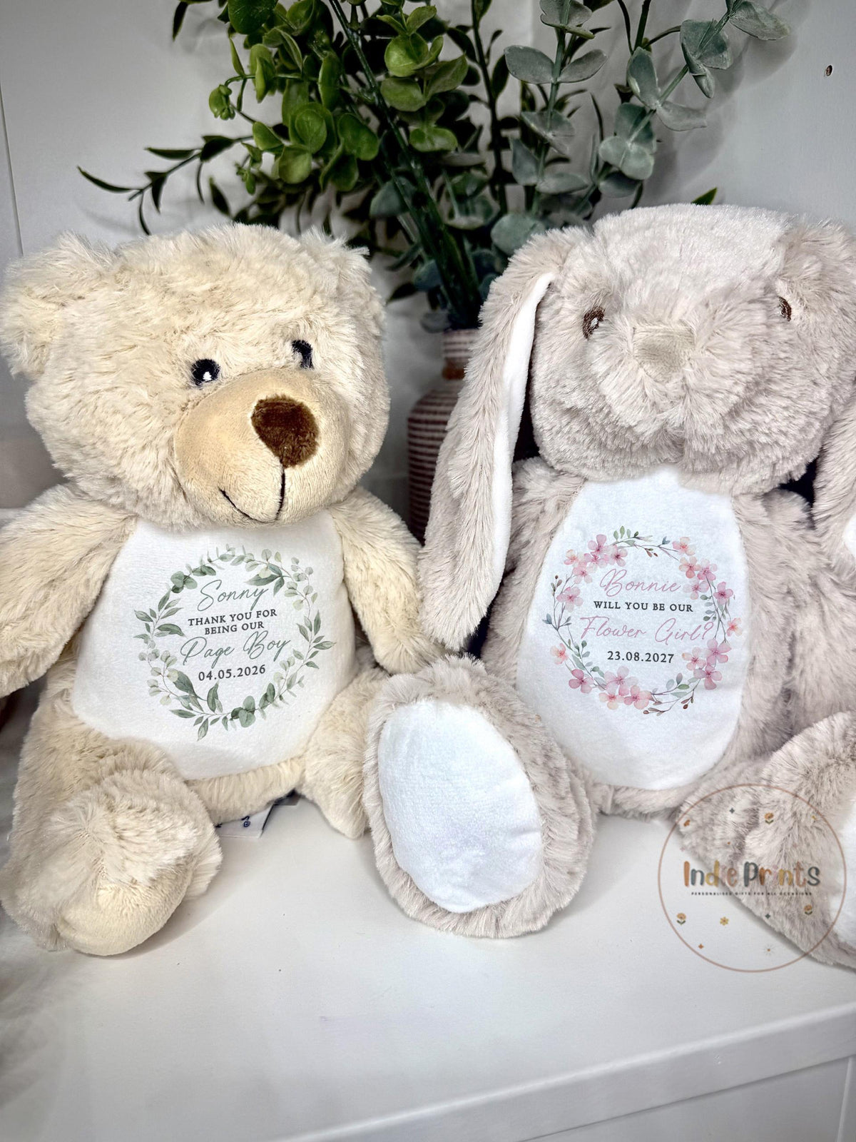 Personalised Page Boy & Flower Girl Proposal Soft Toy