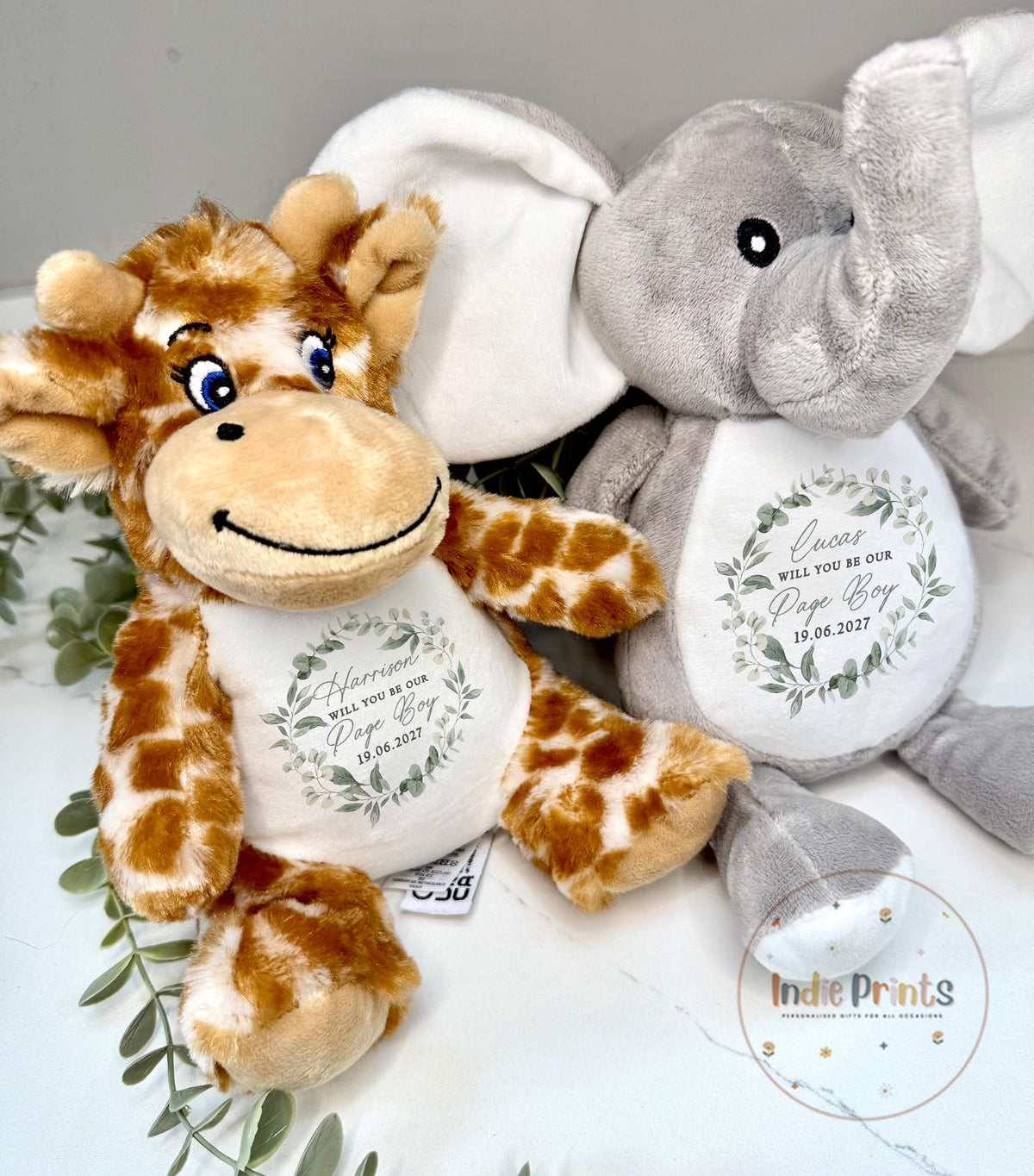 Personalised Page Boy & Flower Girl Proposal Soft Toy