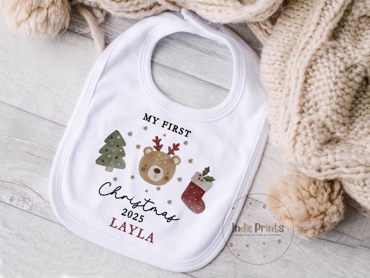 Personalised Baby’s First Christmas Reindeer Gift
