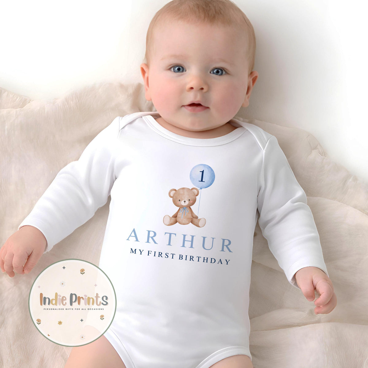 Personalised Bear First Birthday Sweatshirt & Outfit