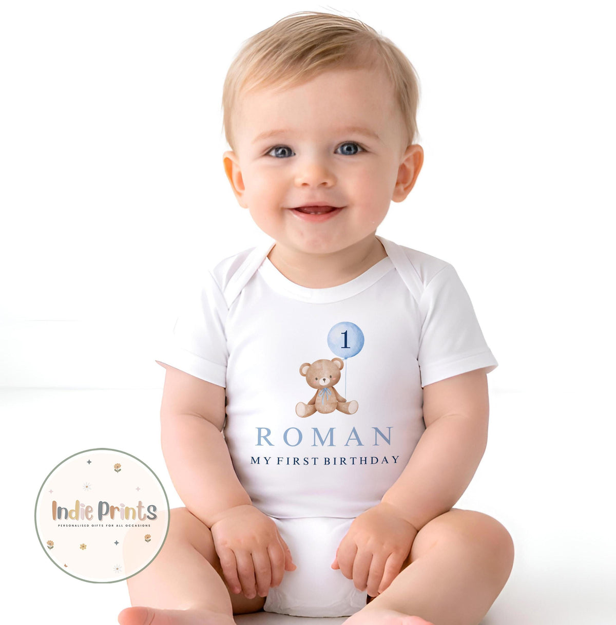Personalised Bear First Birthday Sweatshirt & Outfit