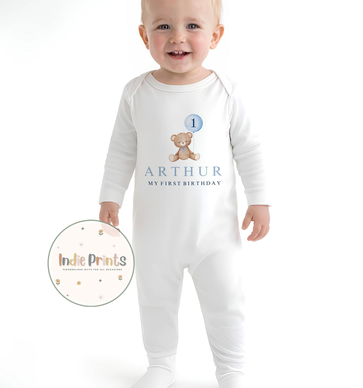 Personalised Bear First Birthday Sweatshirt & Outfit