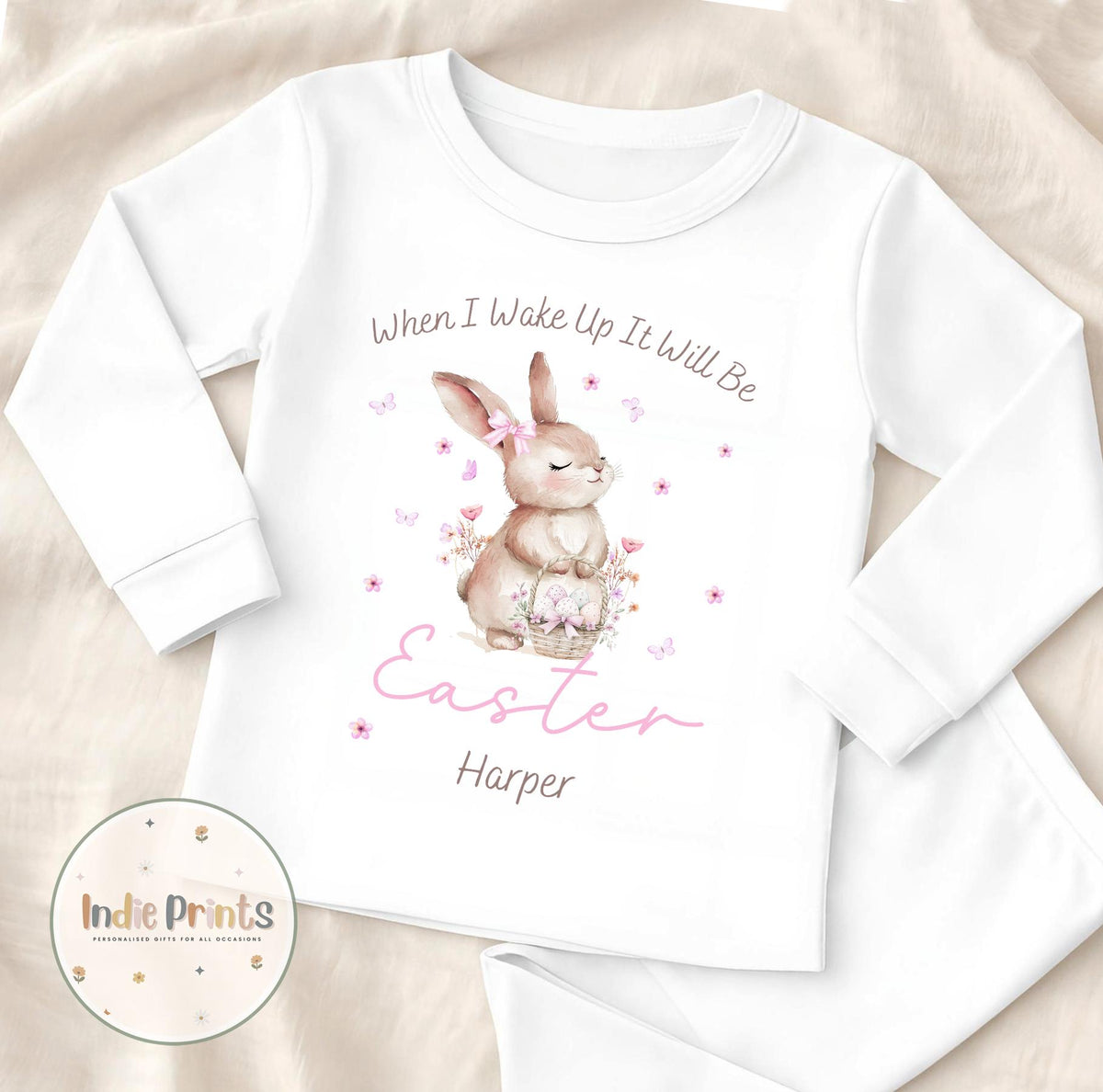 Personalised Children’s Easter Pyjamas and Baby Outfit