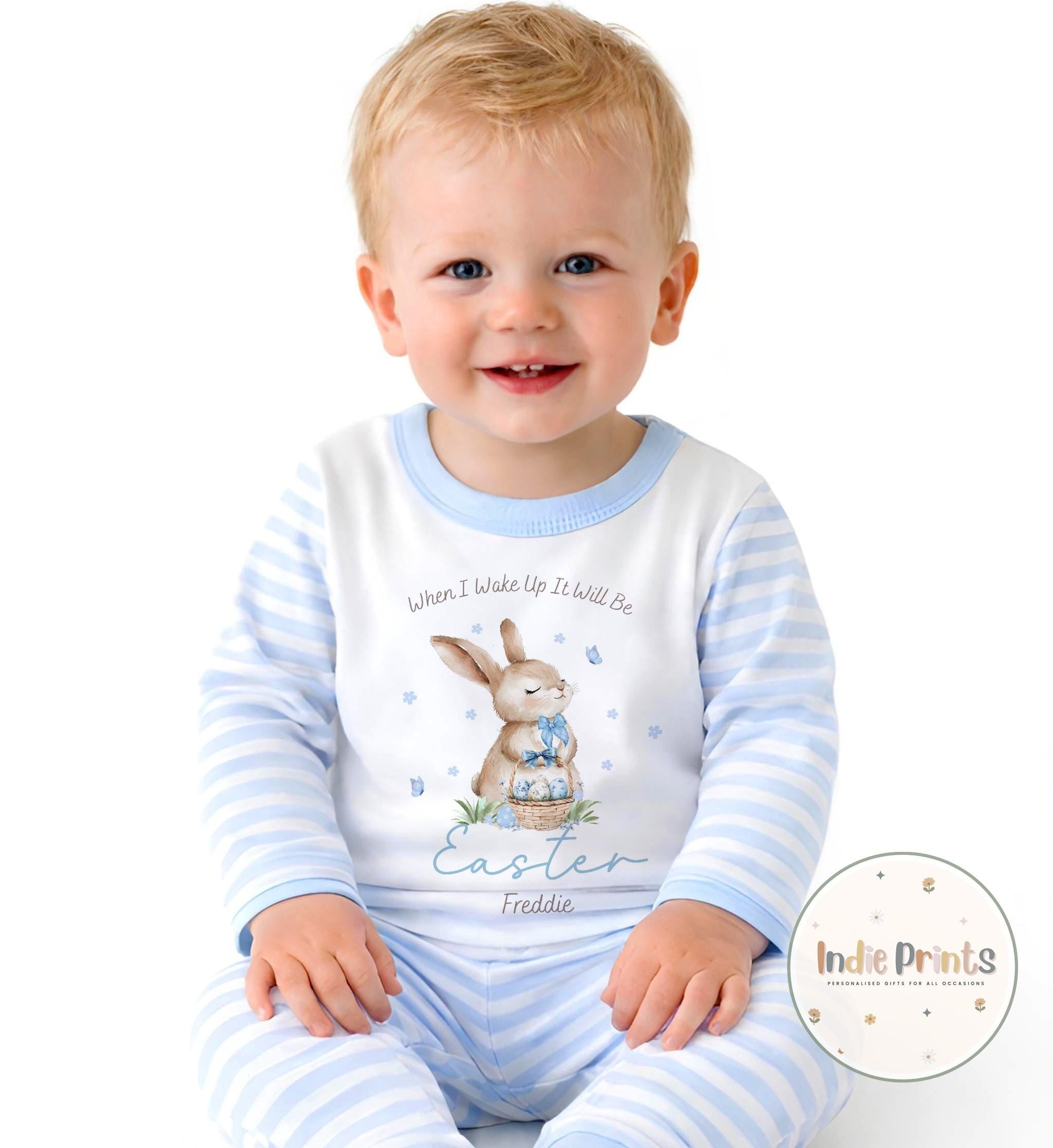 Personalised Children’s Easter Pyjamas and Baby Outfit