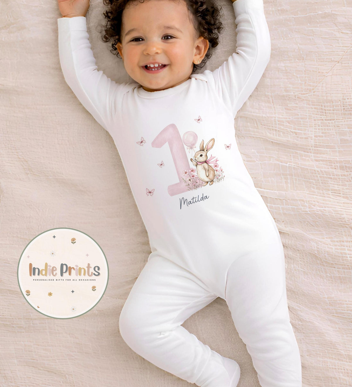 Personalised Girls First Birthday Sweatshirt & Outfit