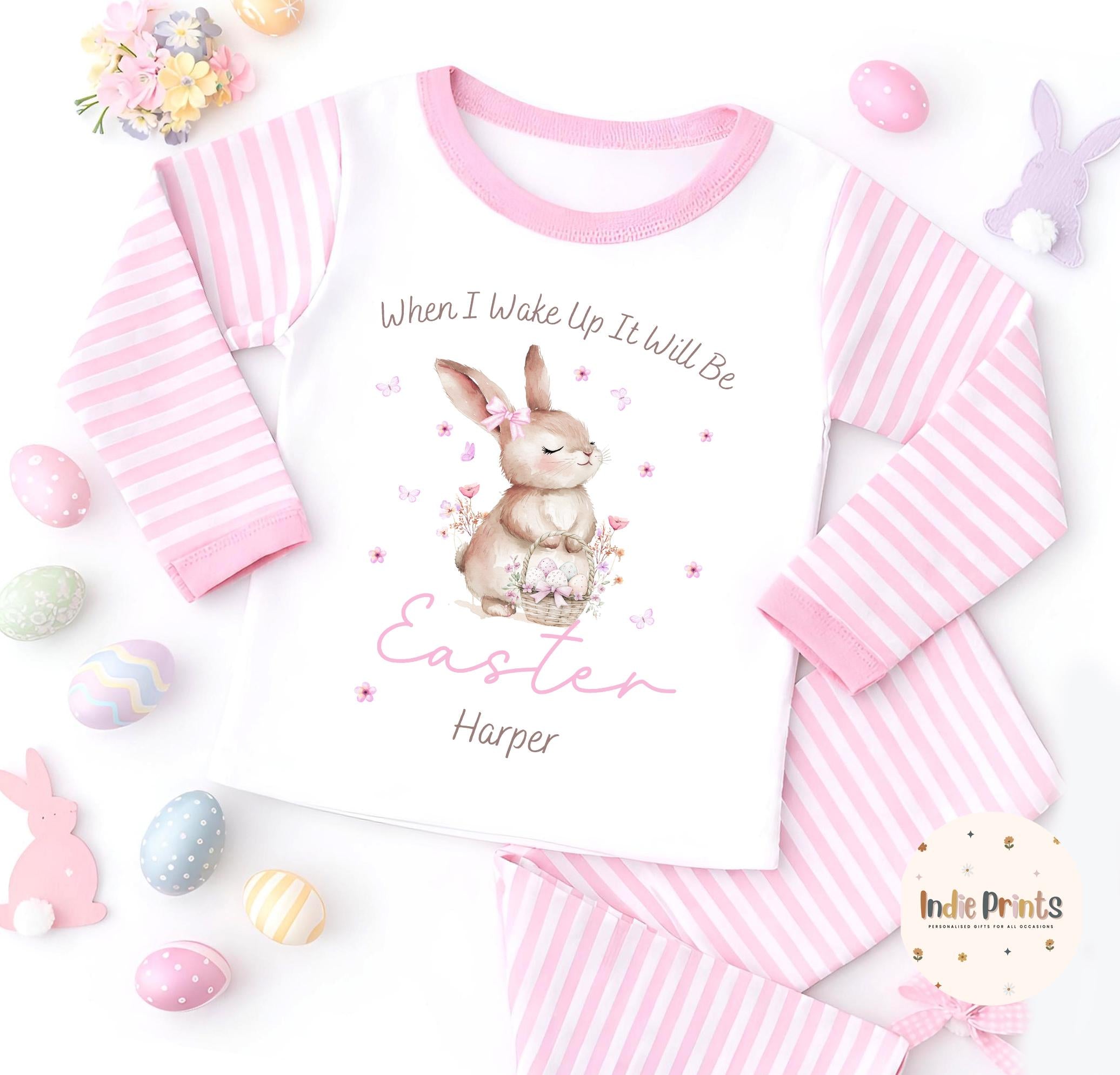 Personalised Children’s Easter Pyjamas and Baby Outfit