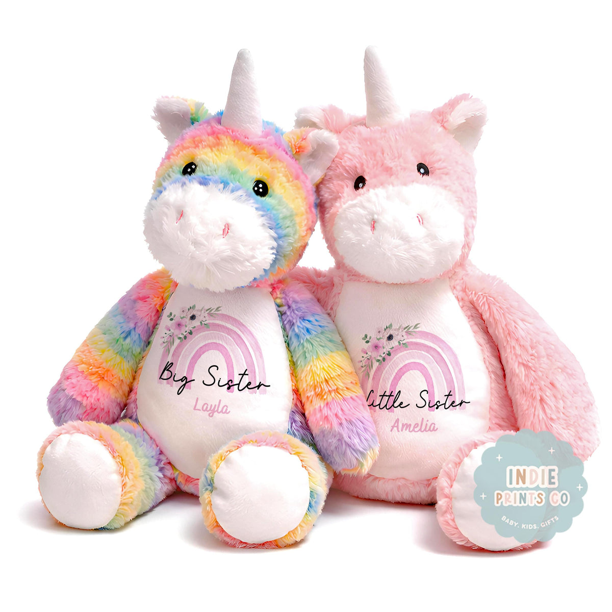Personalised Big Sister & Little Sister Keepsake Soft Toy