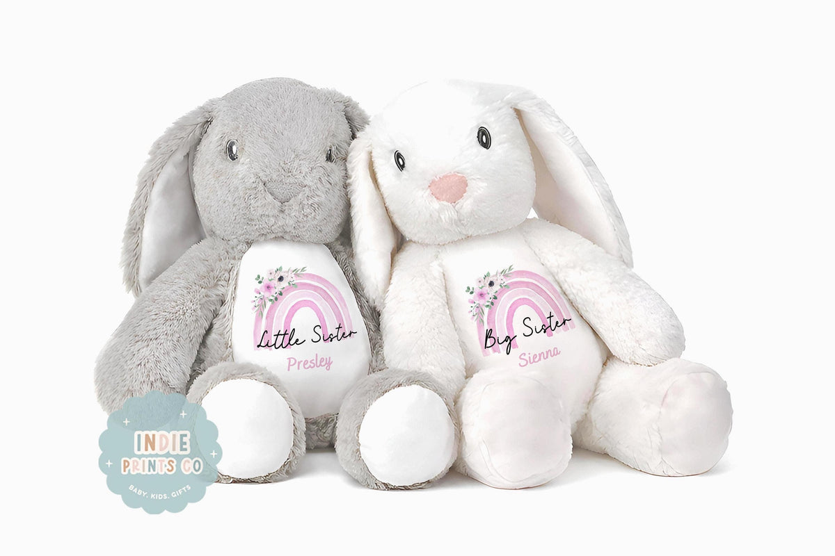 Personalised Big Sister & Little Sister Keepsake Soft Toy