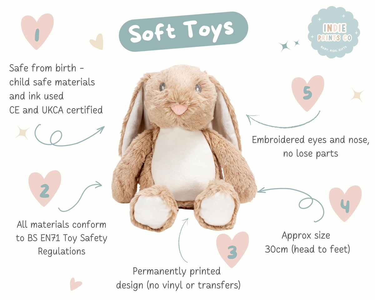 Personalised Big Sister & Little Sister Plush Toy