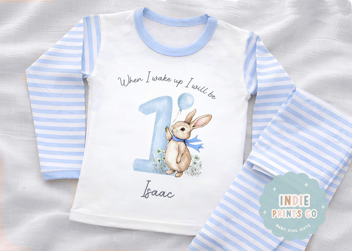 Personalised Bunny First Birthday Pyjamas