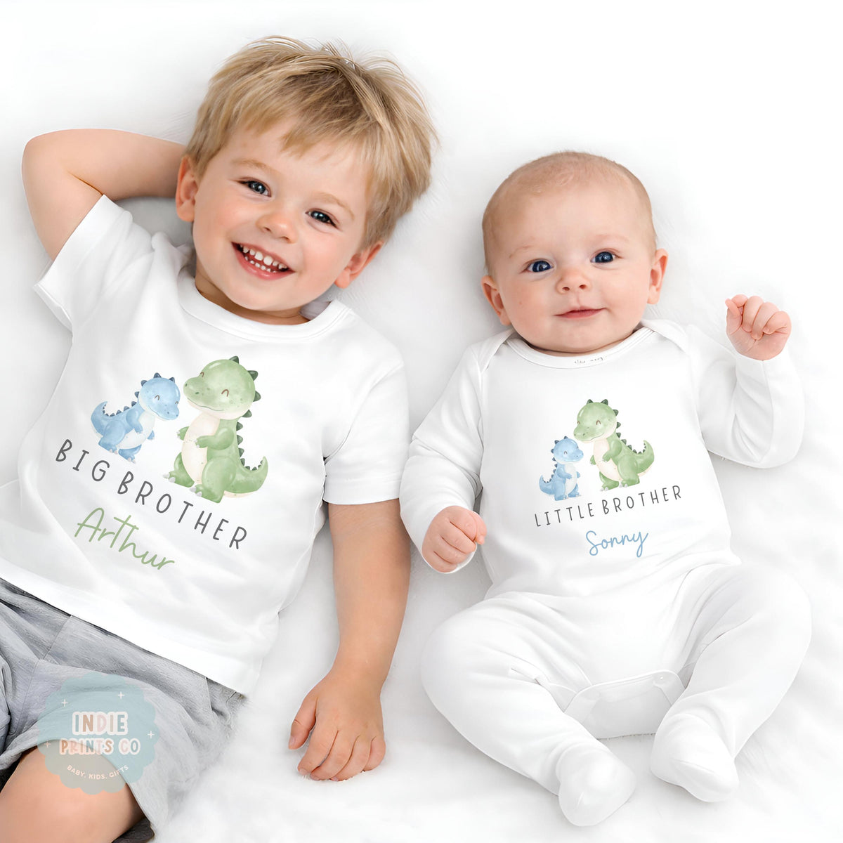 Personalised Big Brother and Little Sibling Outfit