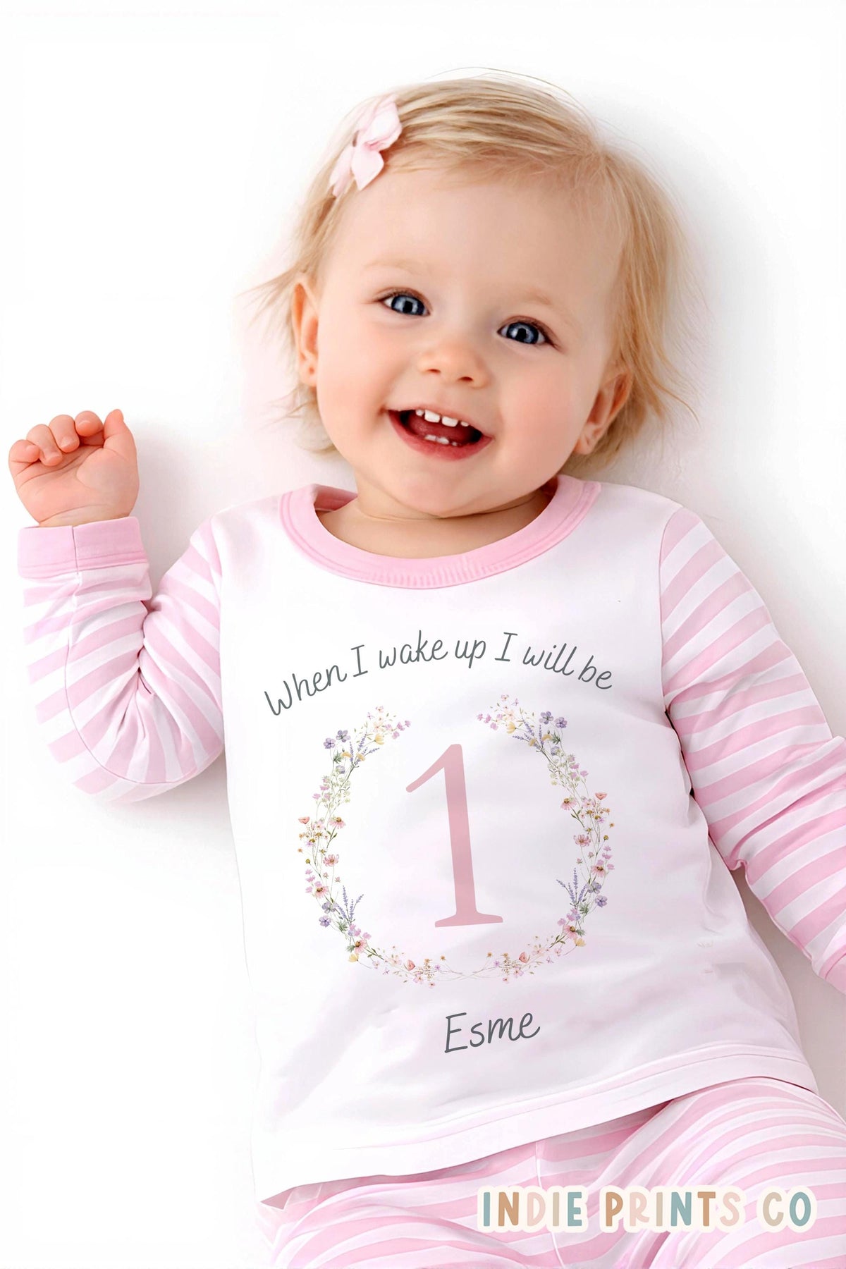 Personalised Girls’ Birthday Pyjamas with Name and Age
