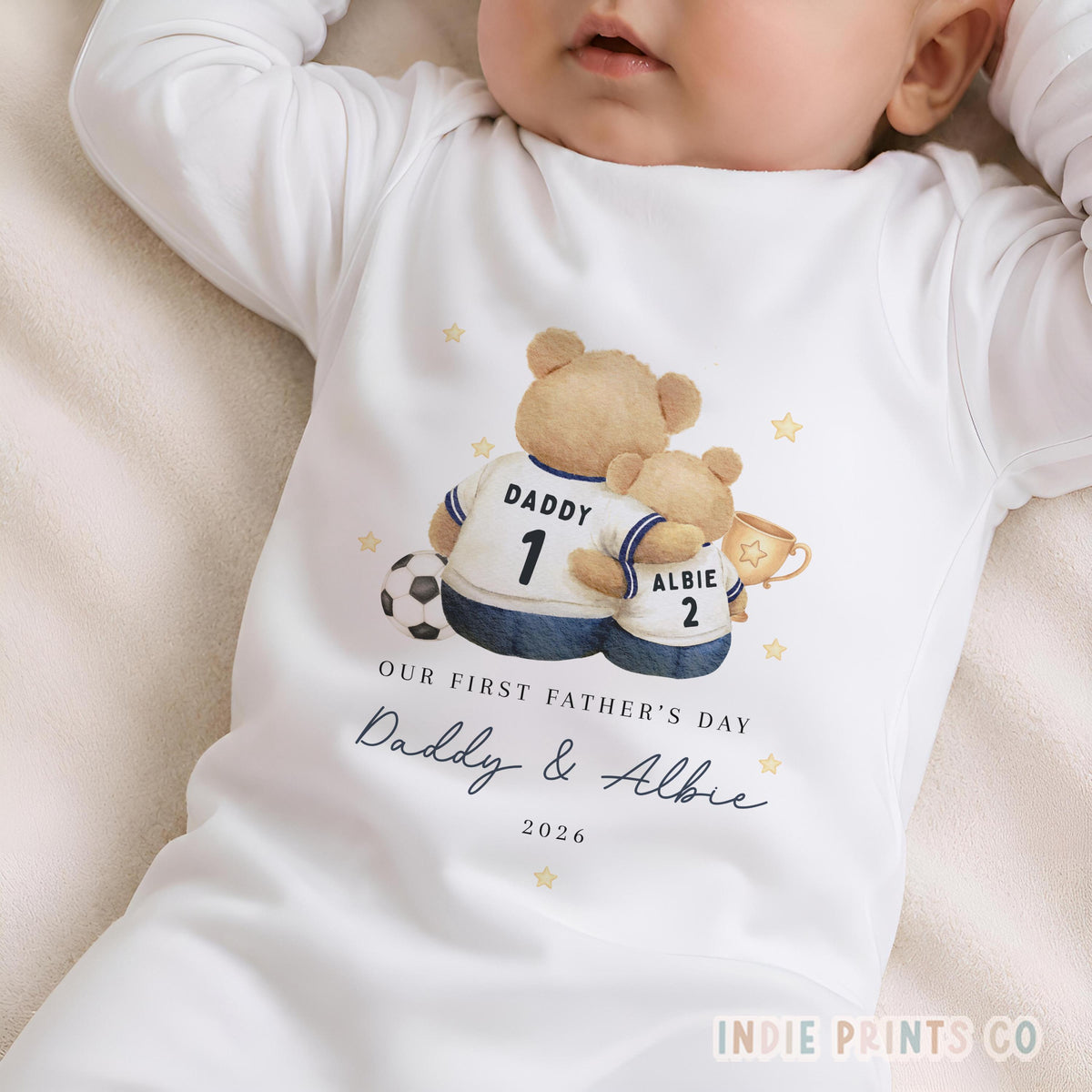 Personalised First Father’s Day Baby Outfit