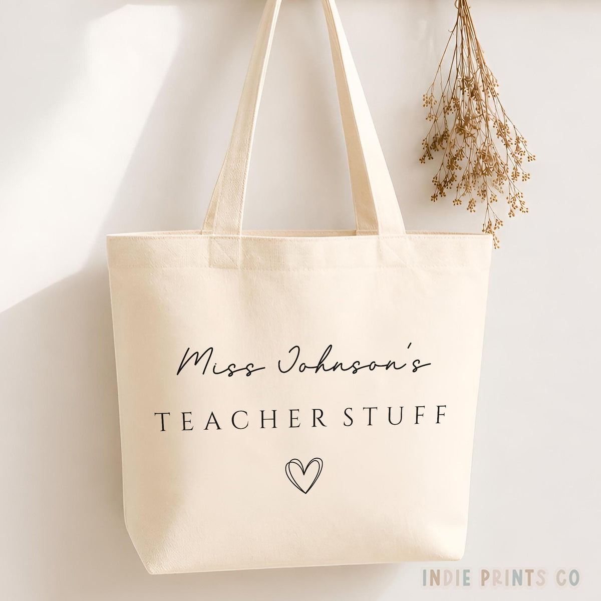 Personalised Teacher Tote Bag