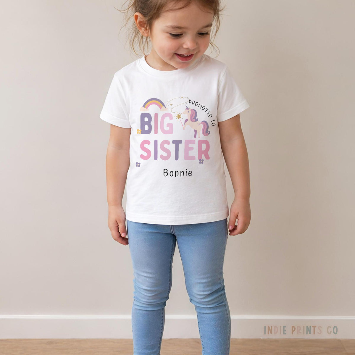 Promoted to Big Sister Tshirt, Big Sister Announcement Tee, Cute Sibling Gift, Pregnancy Reveal, New Baby Gift