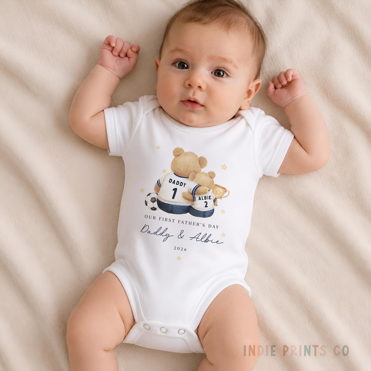 Personalised First Father’s Day Baby Outfit