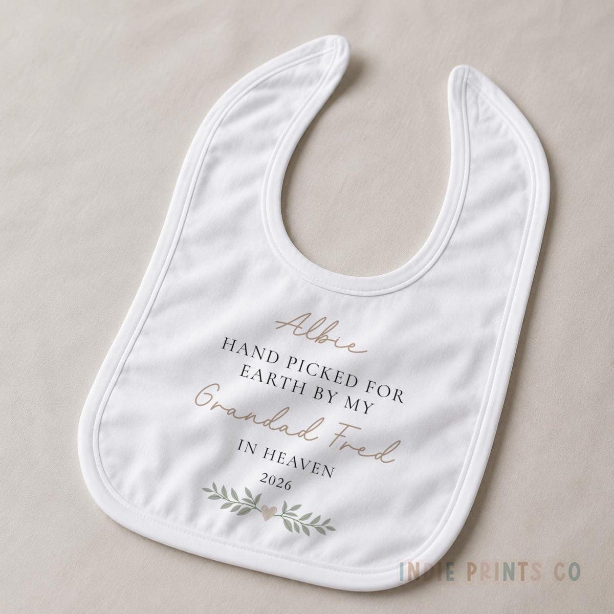 Personalised Handpicked for Earth Memorial Baby Outfit