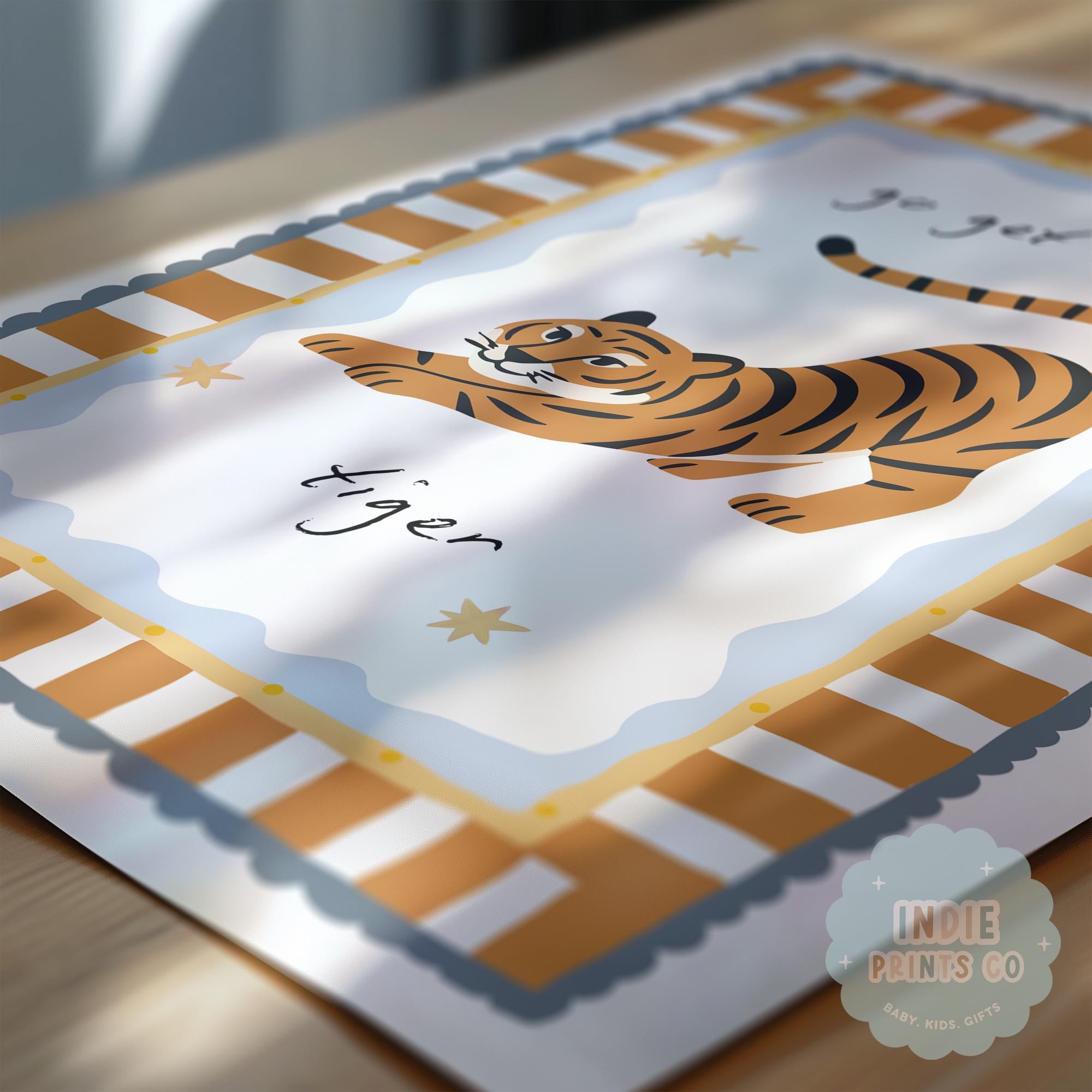 Go Get ’Em Tiger Nursery Print