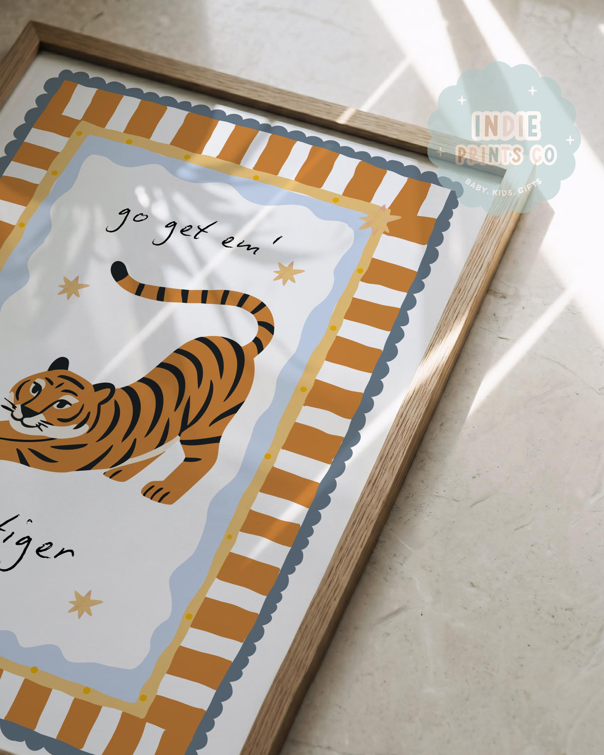 Go Get ’Em Tiger Nursery Print