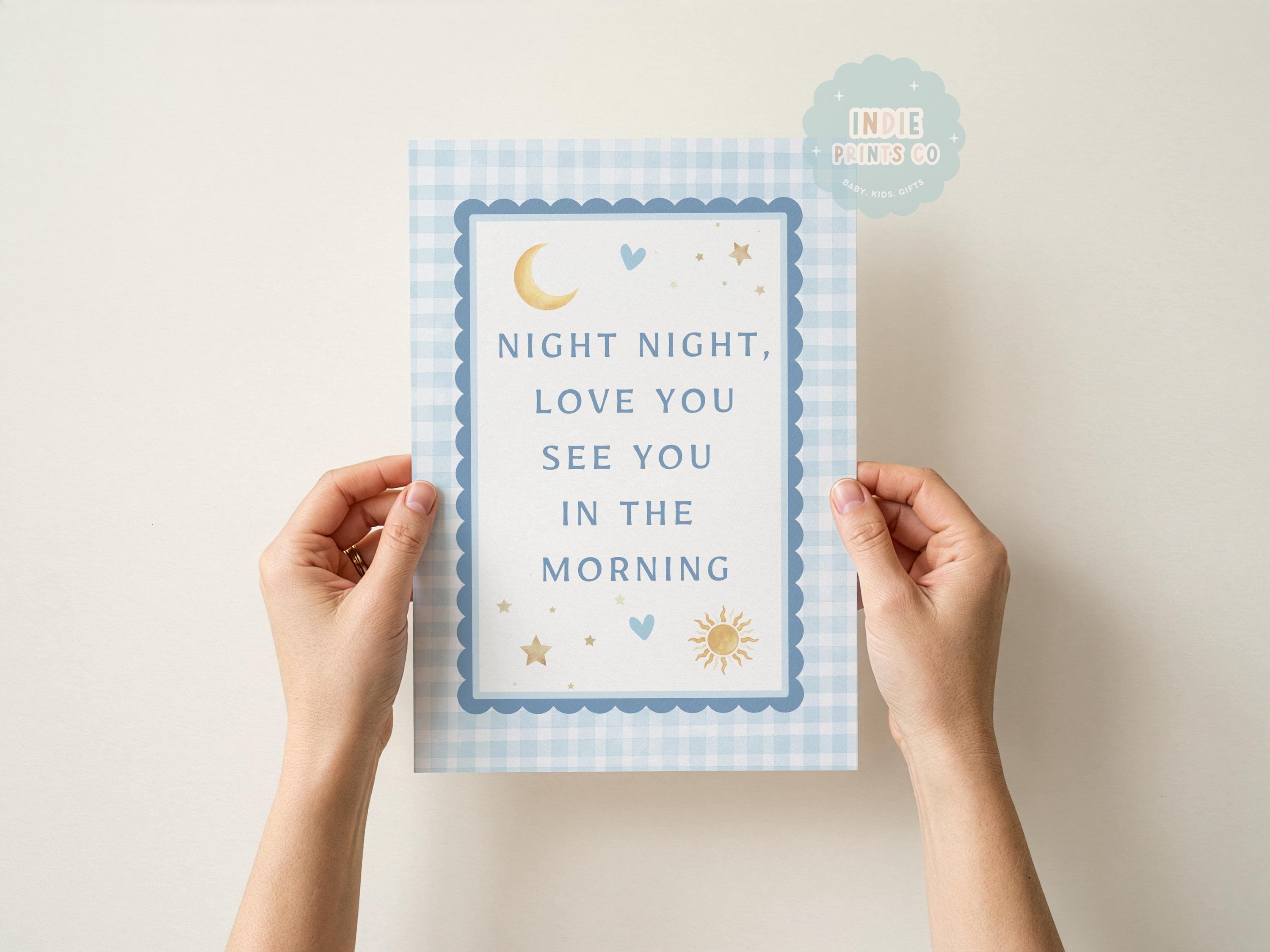 Night Night, See You in the Morning Nursery Print