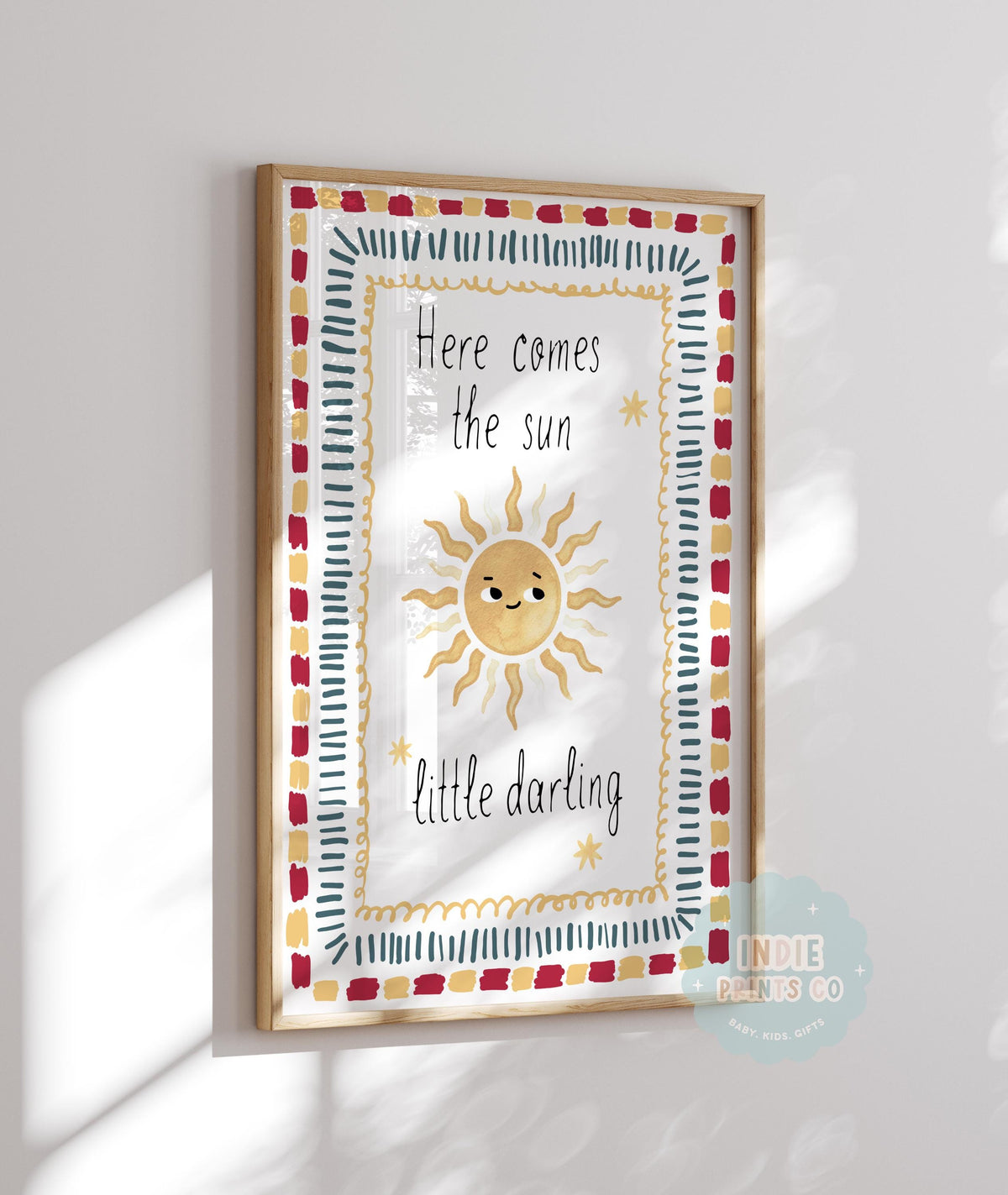 Here Comes the Sun Nursery Print