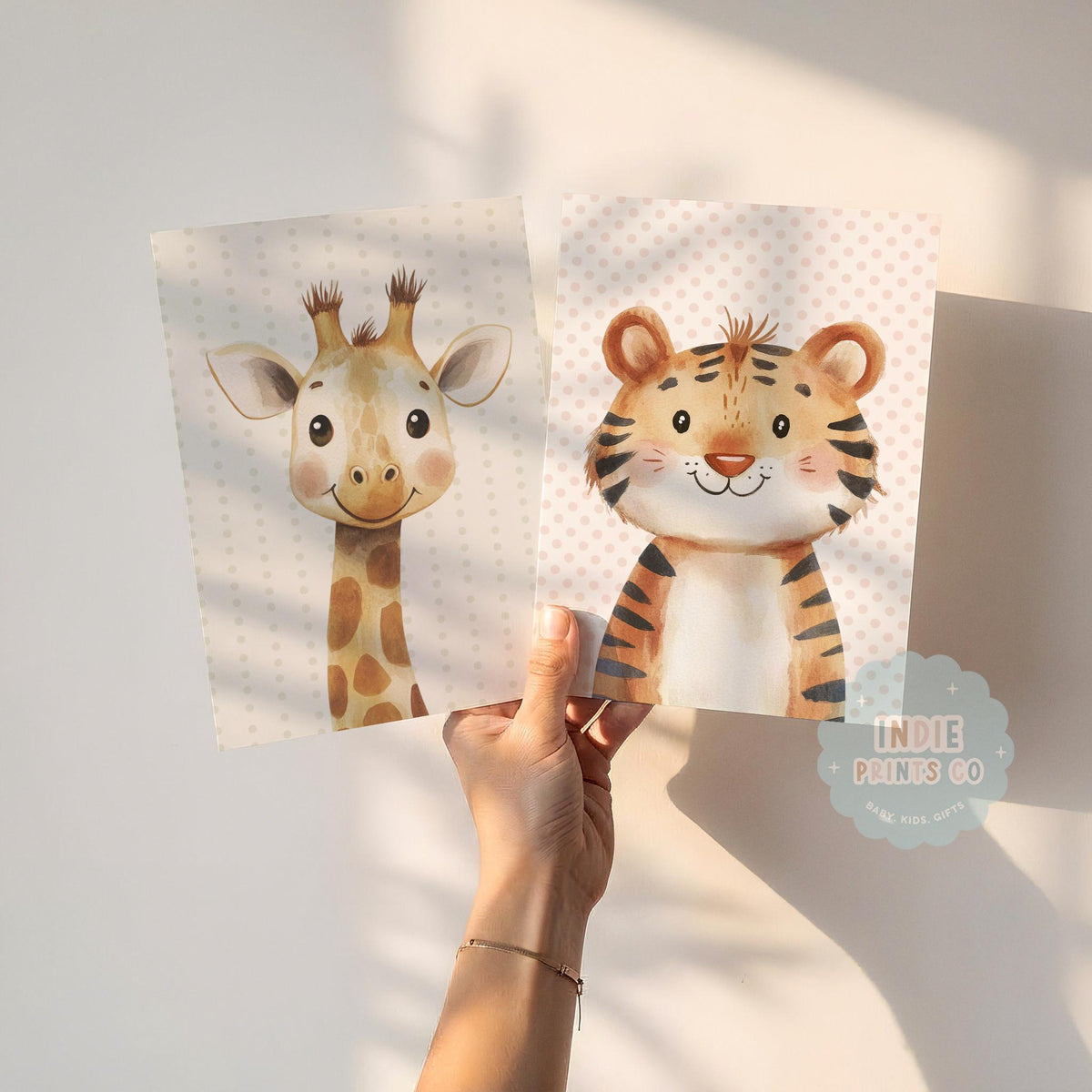 Safari Nursery Wall Art Prints – Choose Your Animals