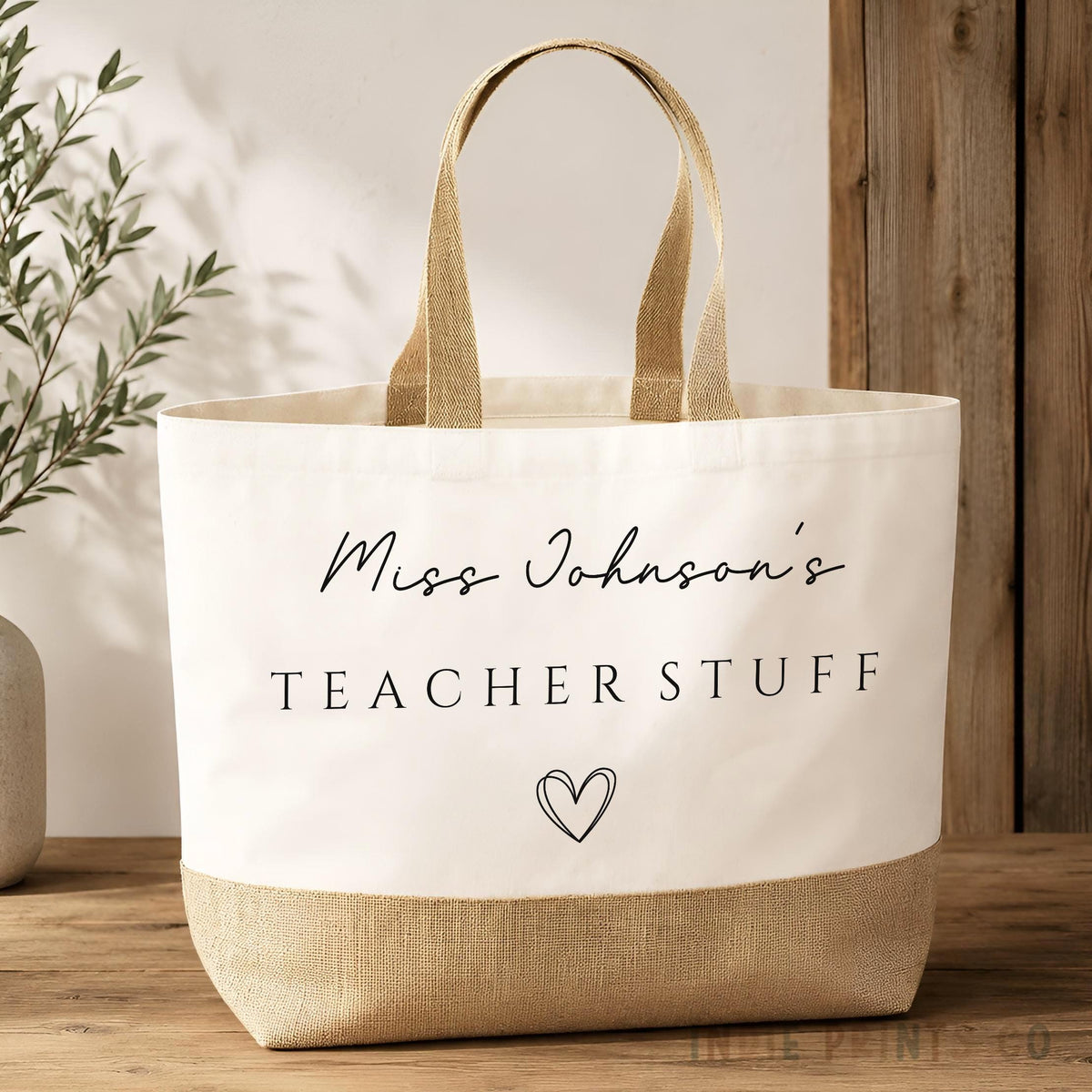Personalised Teacher Tote Bag