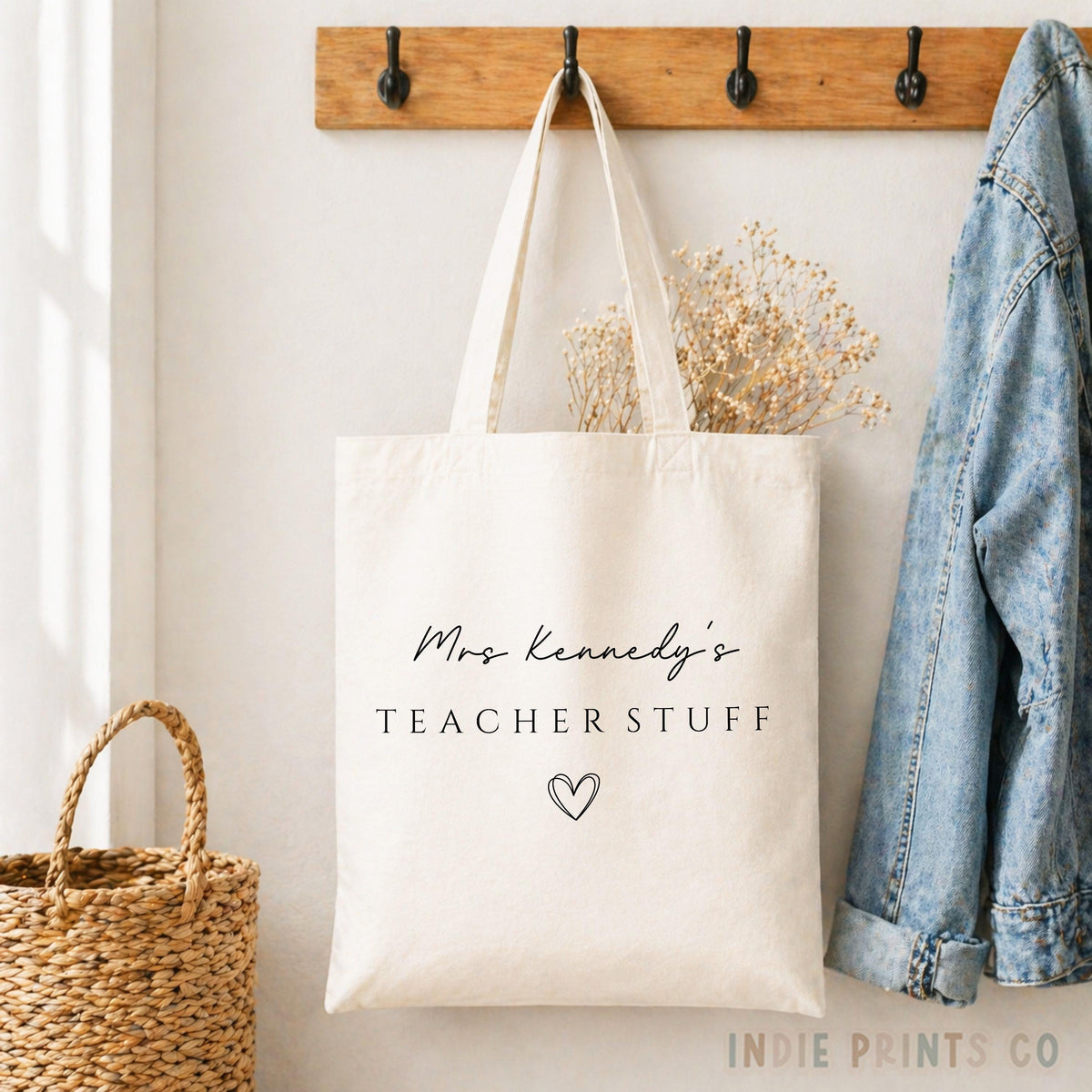 Personalised Teacher Tote Bag