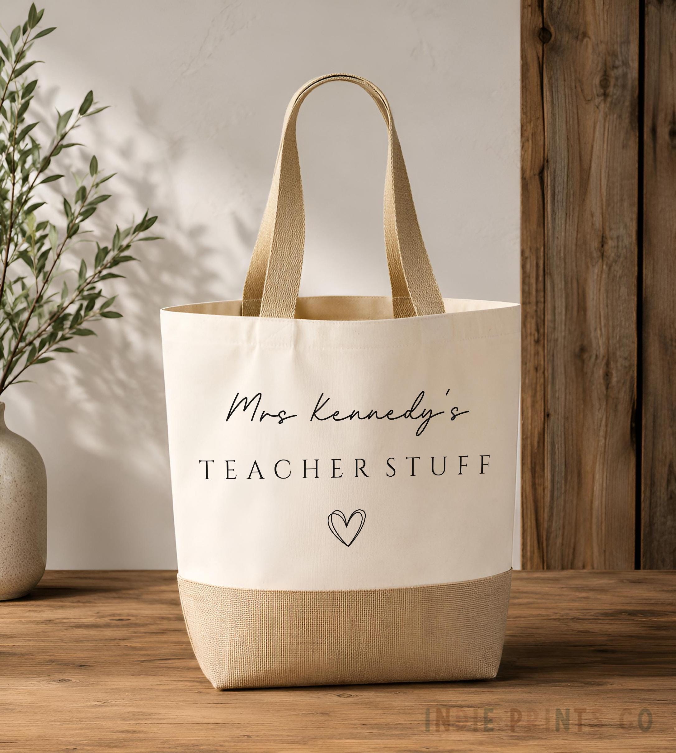 Personalised Teacher Tote Bag