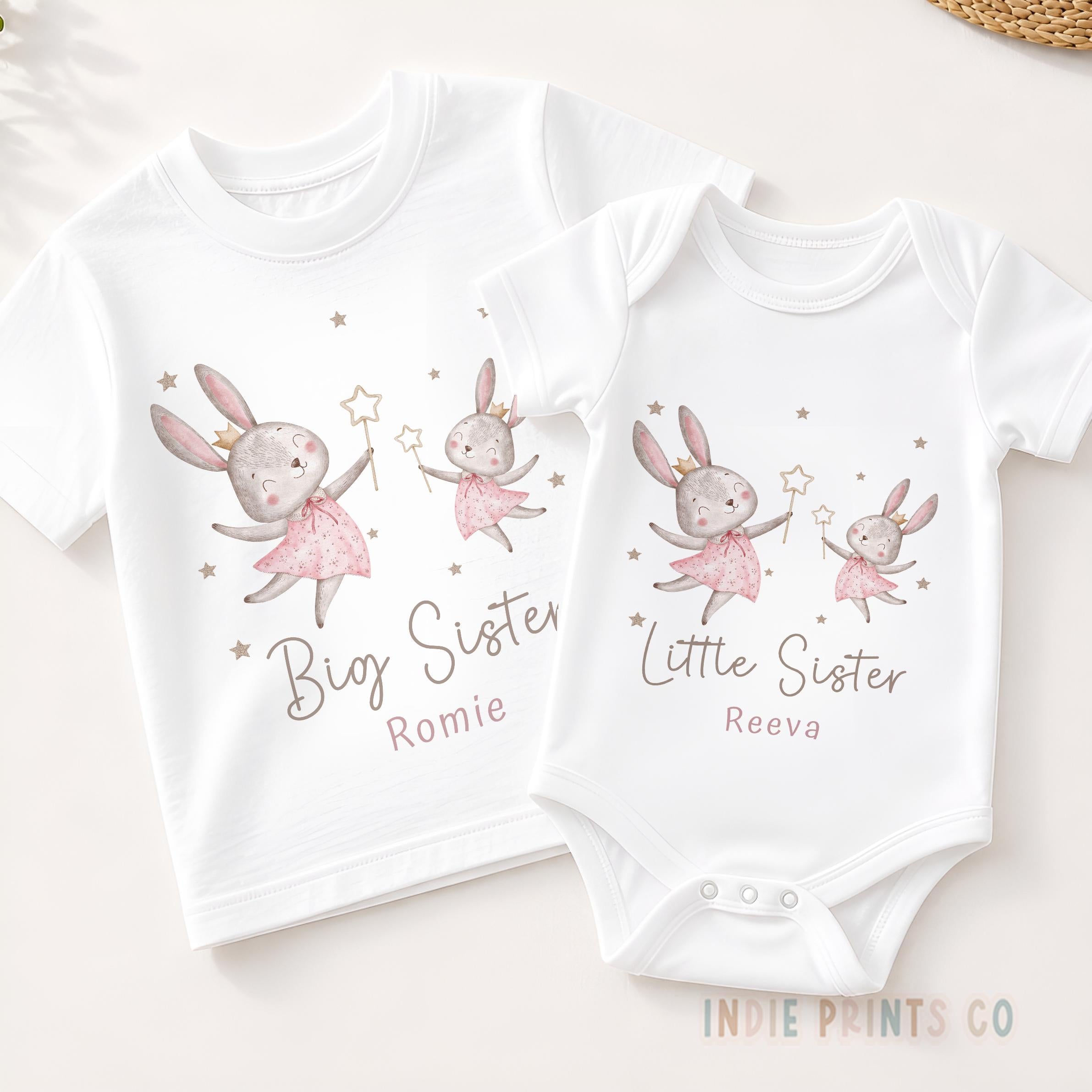 Personalised Big Sister & Little Sister Outfits