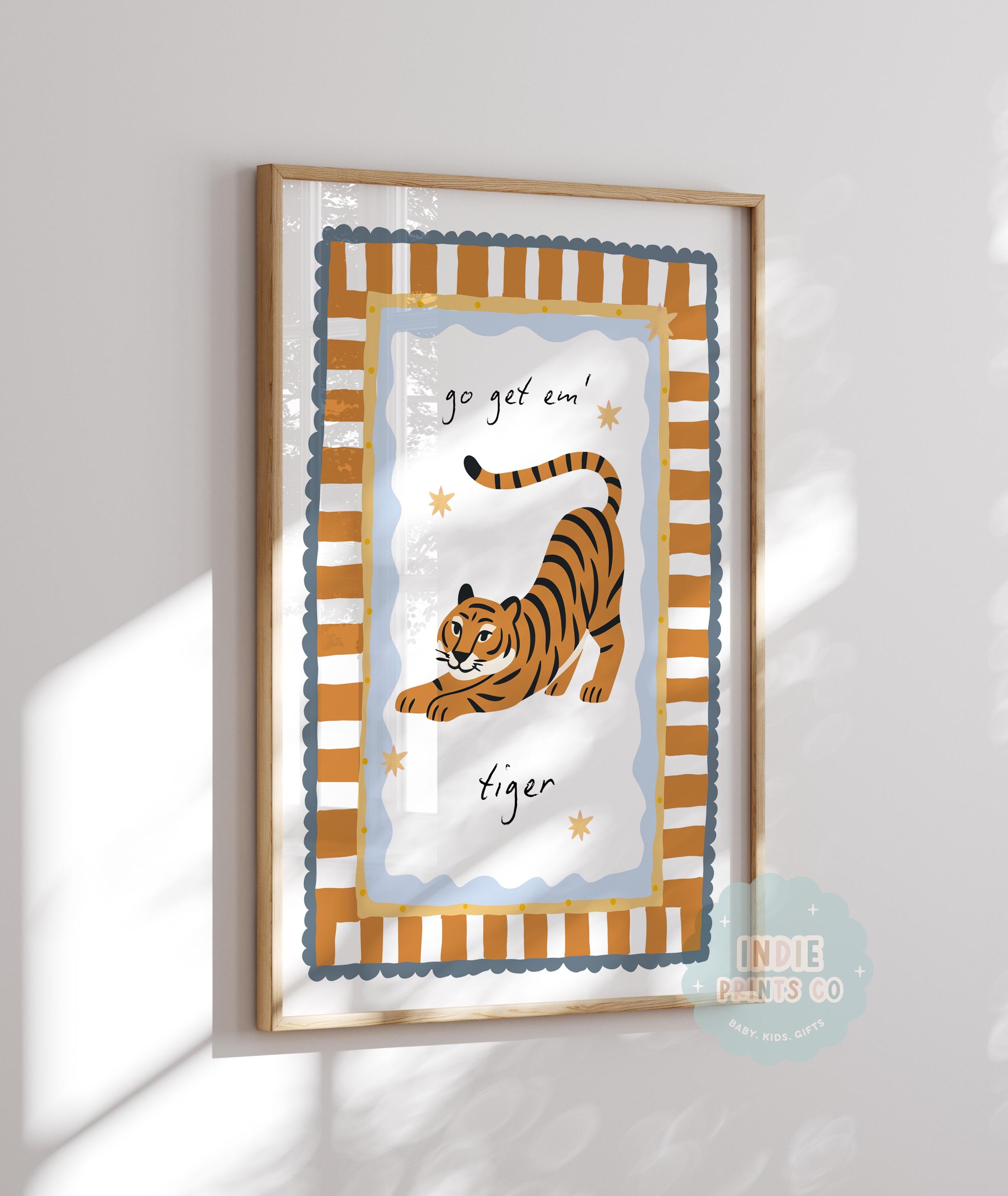 Go Get ’Em Tiger Nursery Print
