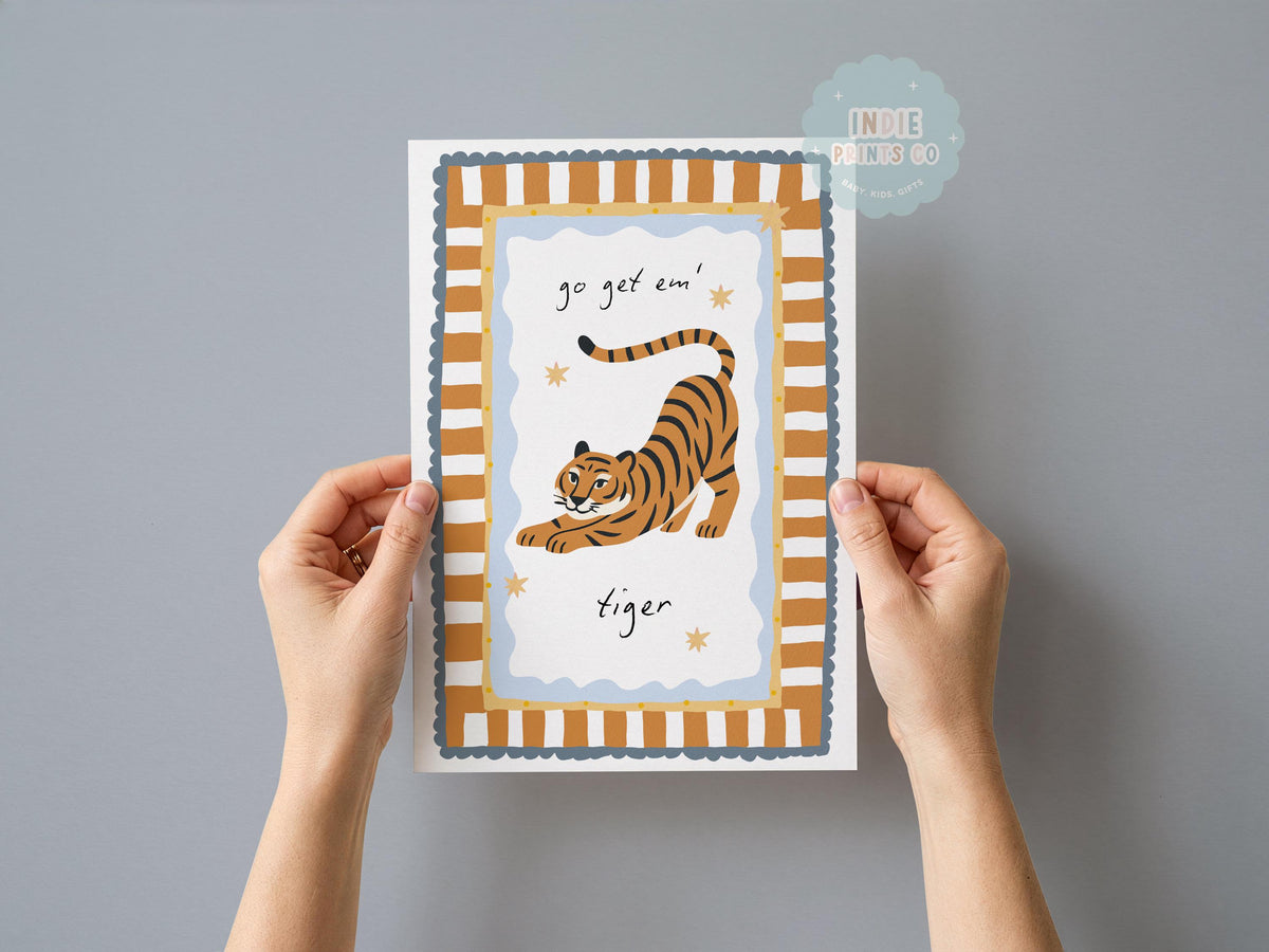 Go Get ’Em Tiger Nursery Print