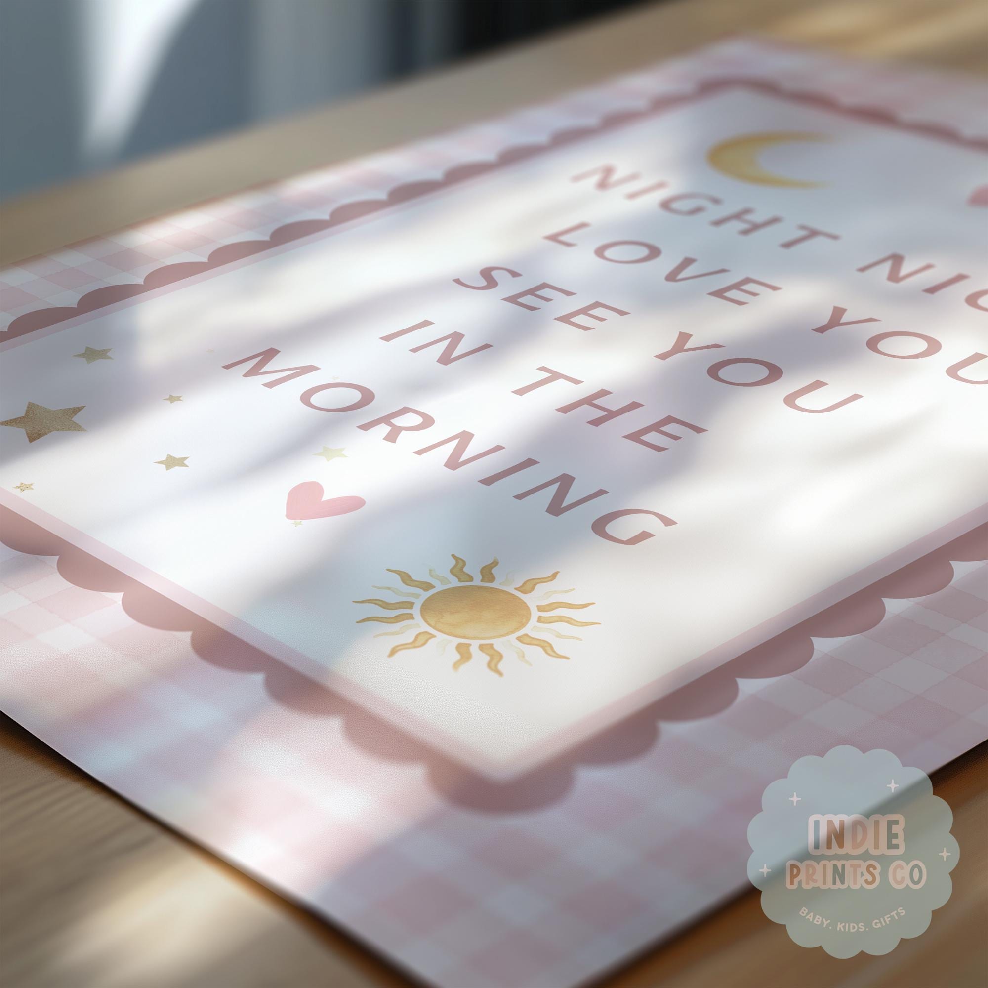 Night Night, See You in the Morning Nursery Print