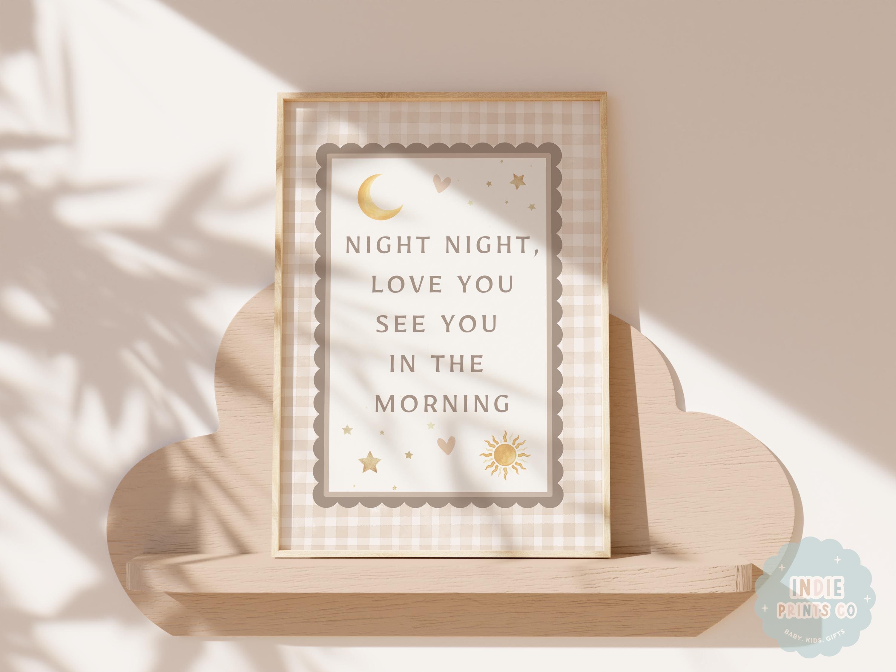 Night Night, See You in the Morning Nursery Print