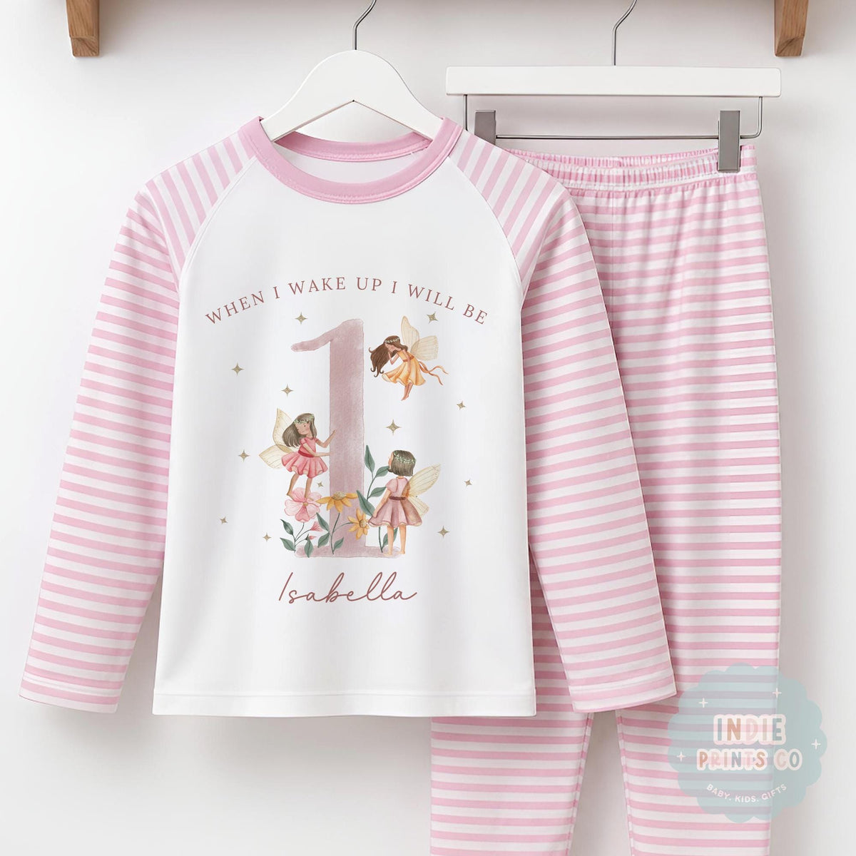 Personalised Fairy First Birthday Pyjamas