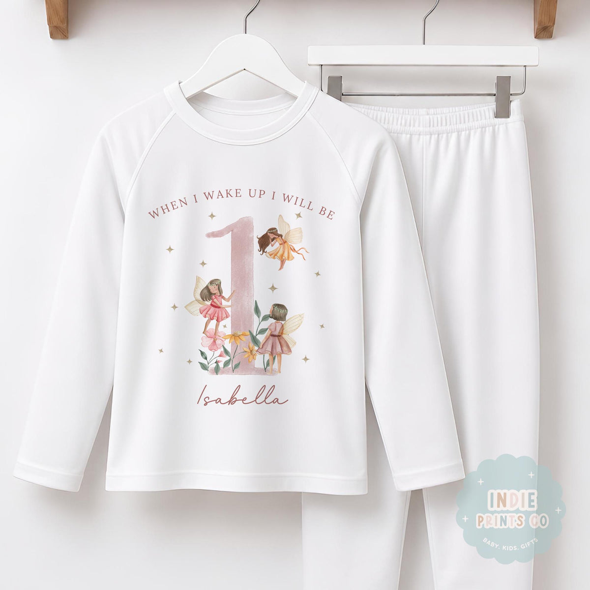 Personalised Fairy First Birthday Pyjamas