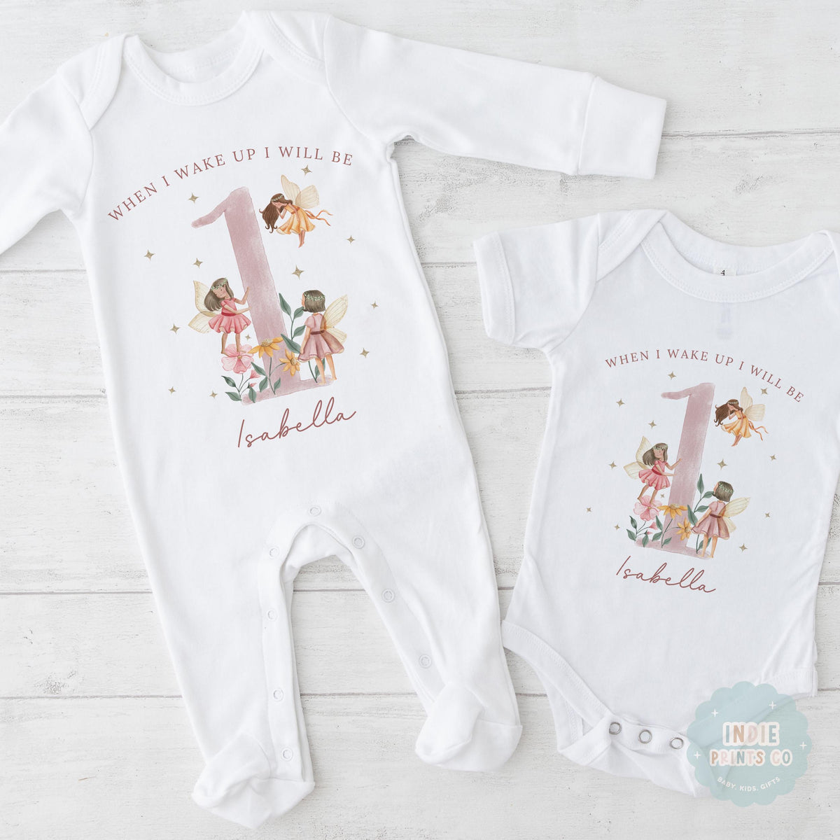 Personalised Fairy First Birthday Pyjamas