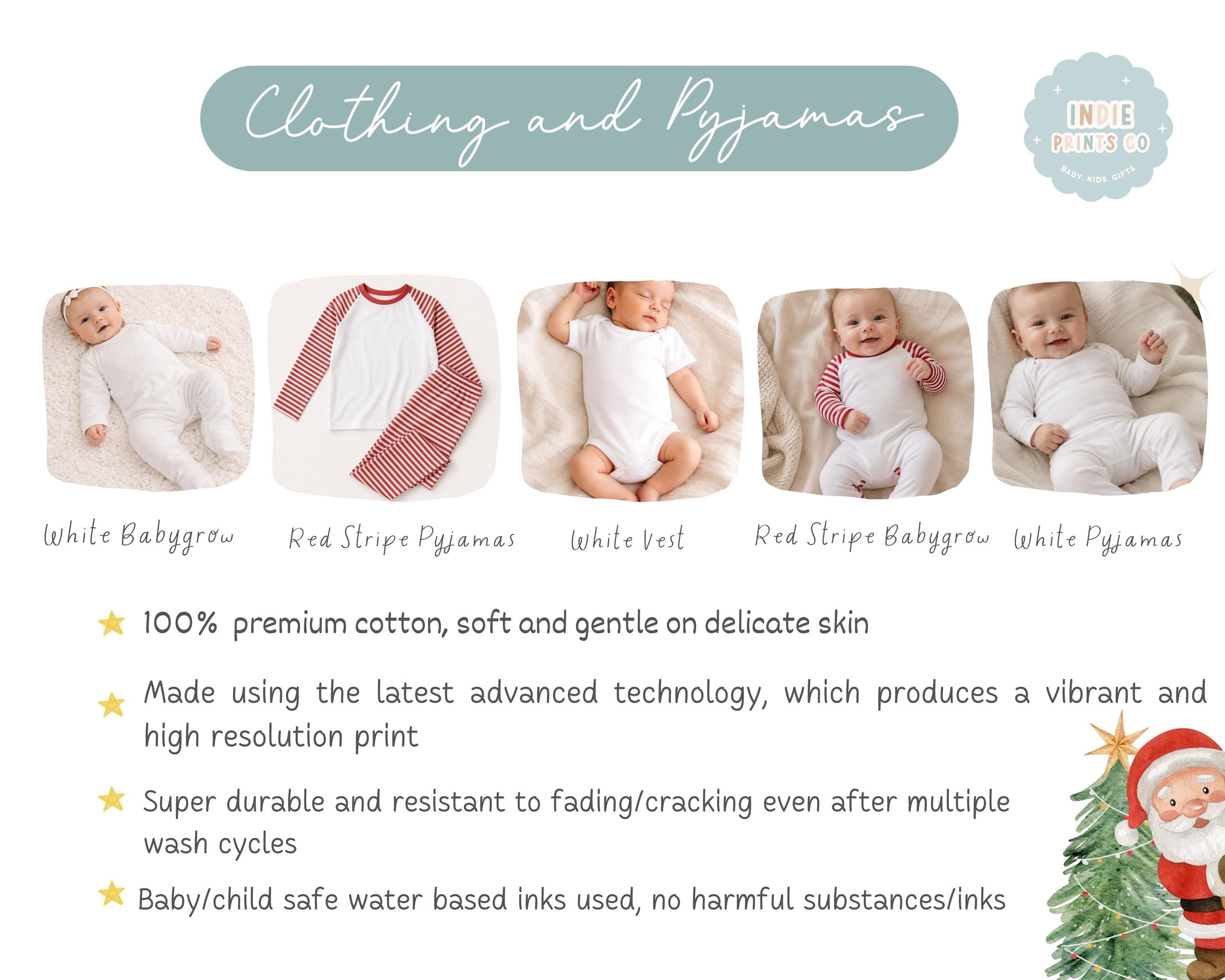 Personalised First Christmas Pyjamas & Babygrow 2026