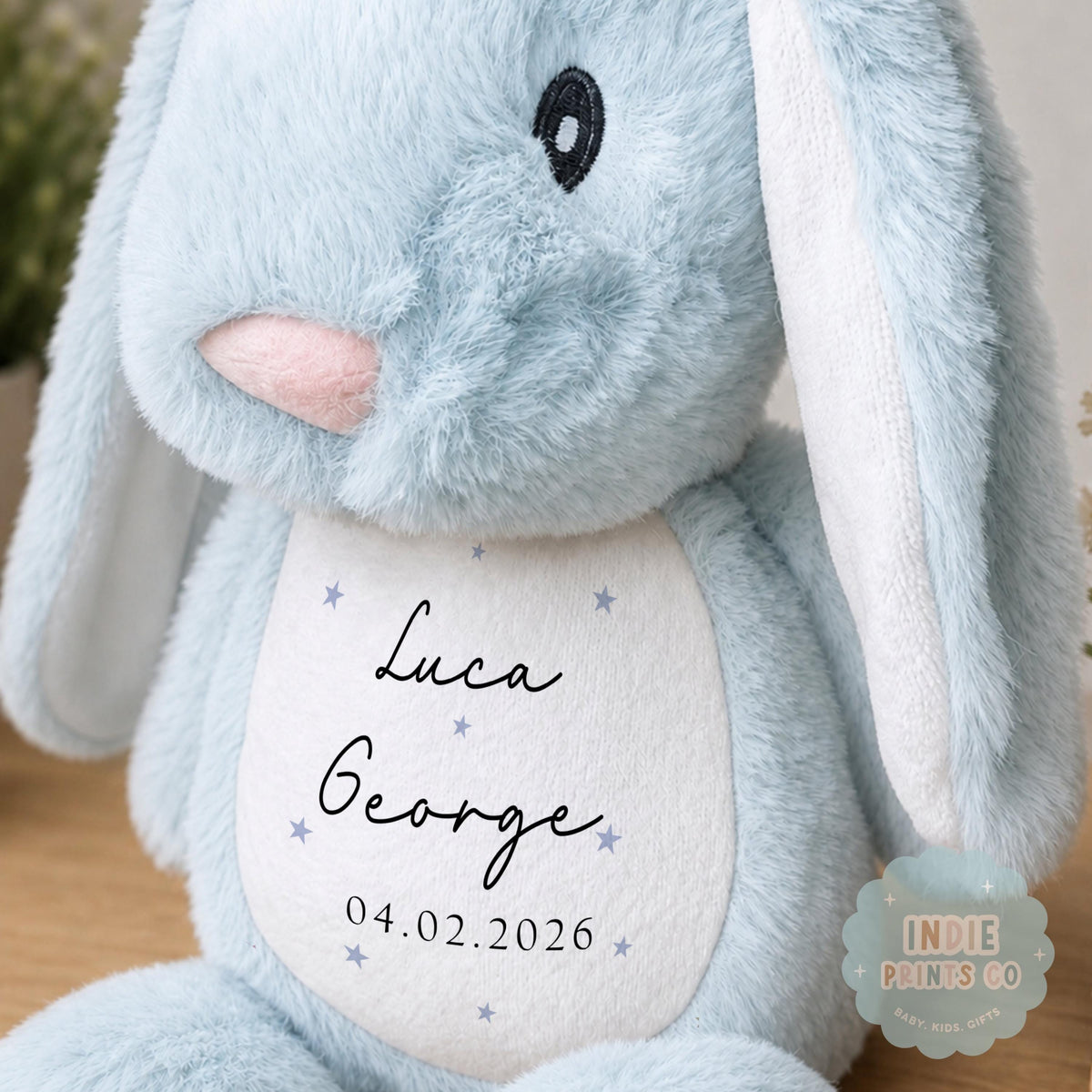 Personalised New Baby Name Soft Toy