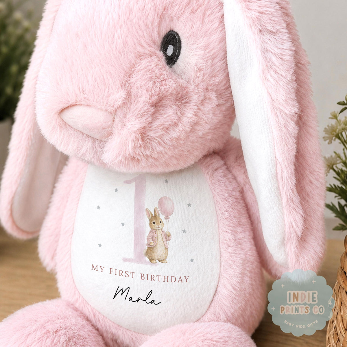Personalised First Birthday Soft Toy