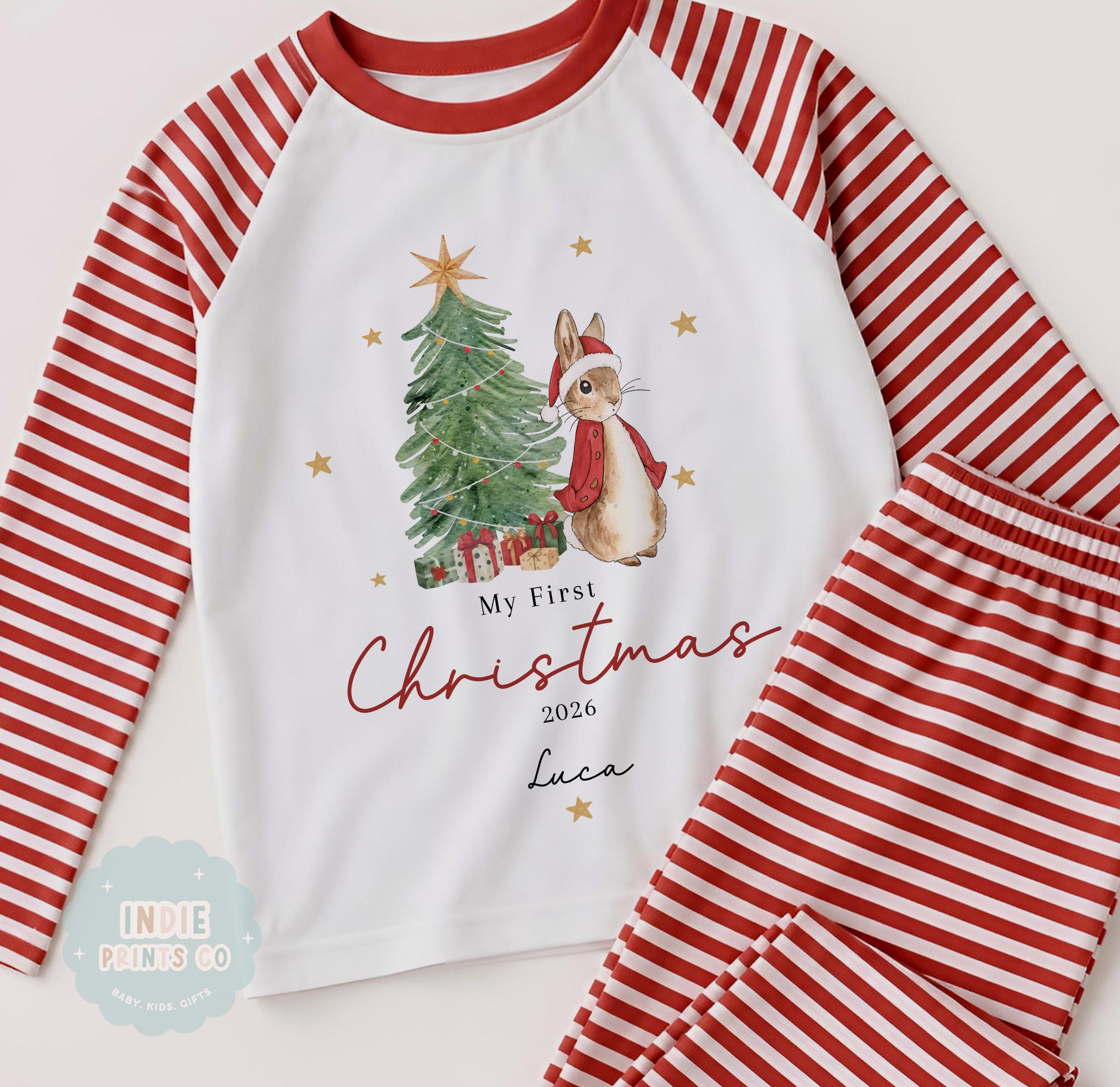 Personalised First Christmas Babygrow & Pyjamas 2026