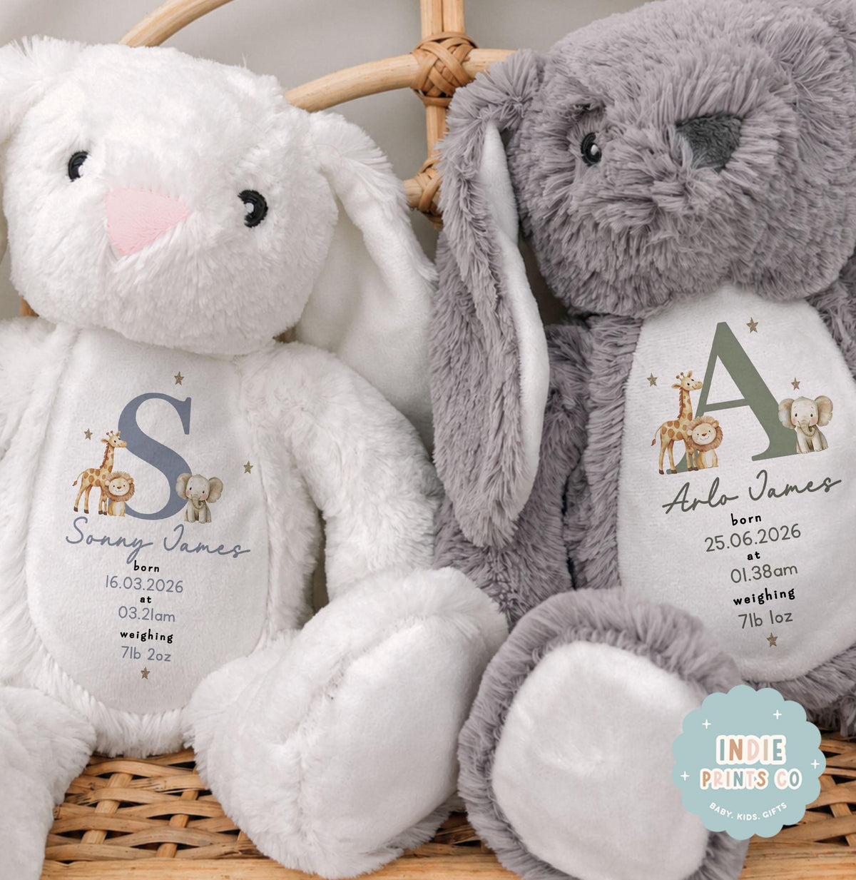 Personalised New Baby Poem Soft Toy